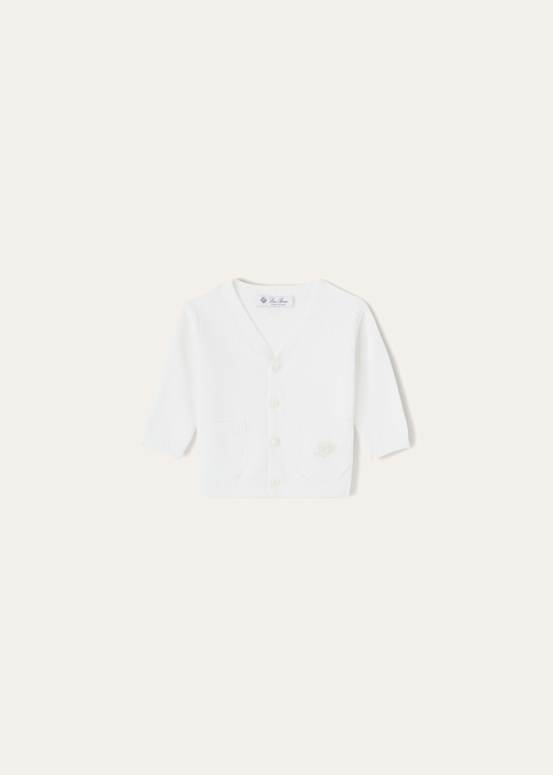Baby Sunrise Cardigan - Optical White