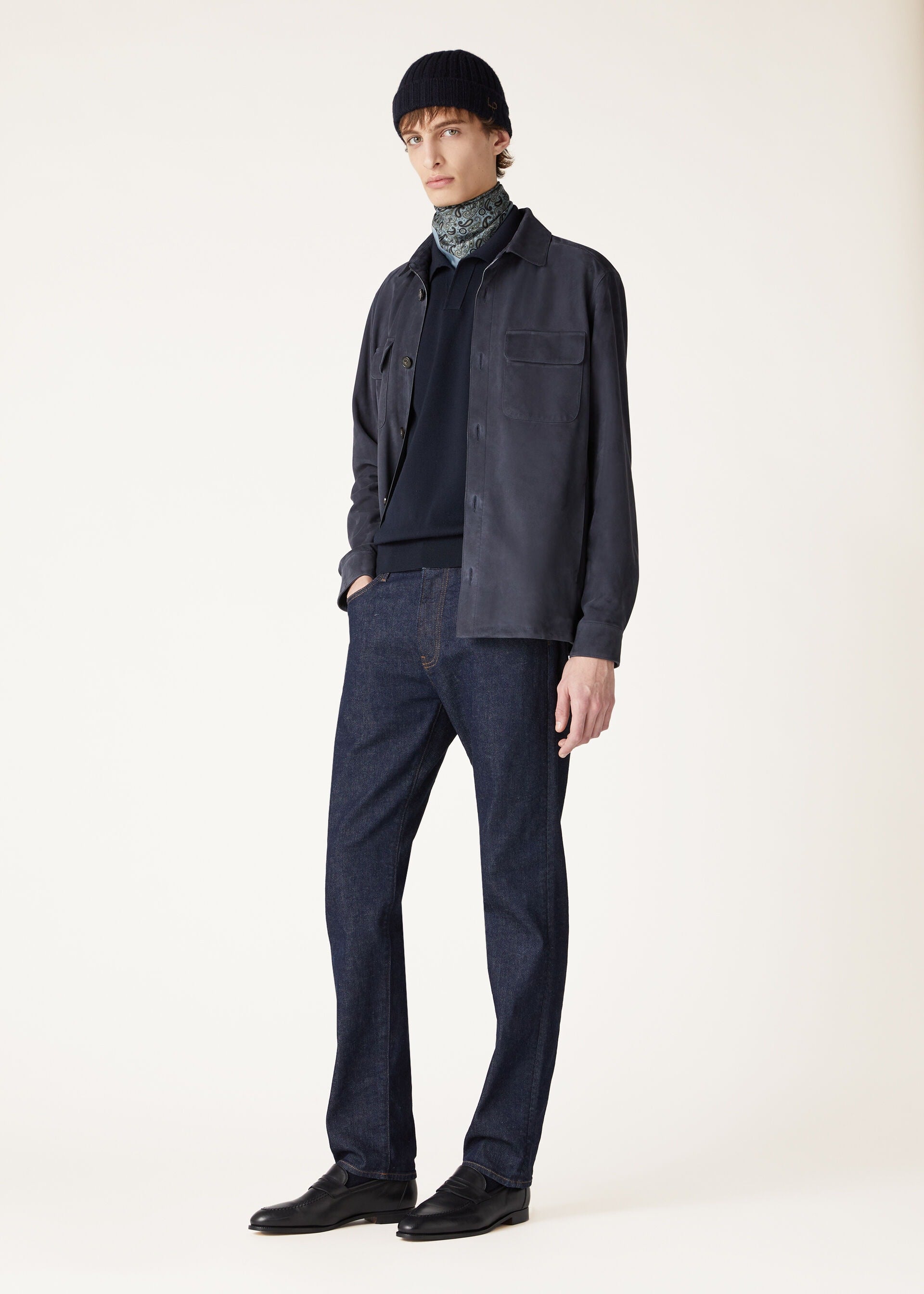 Loro Piana Overshirt - Navy Blue
