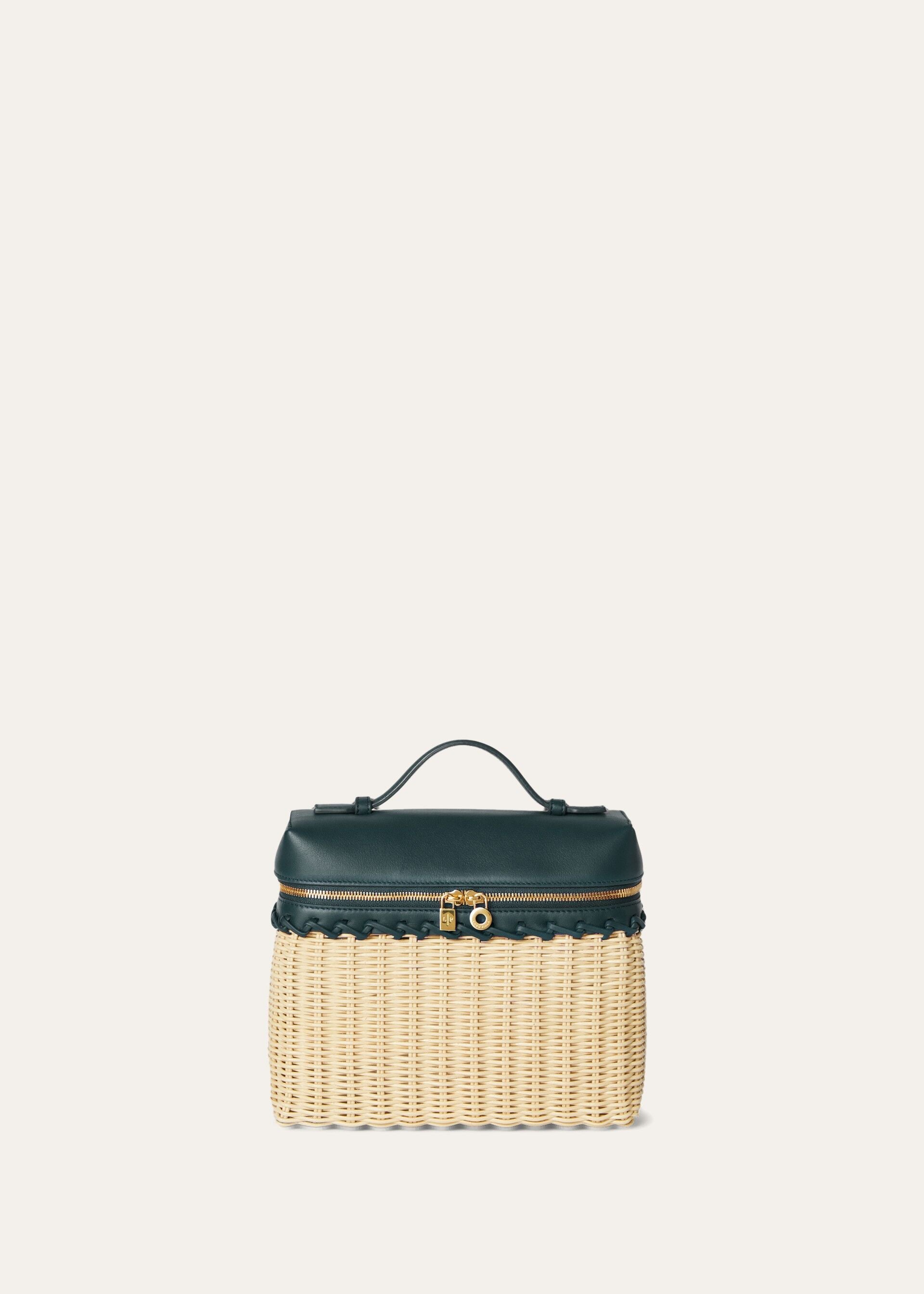Extra Pocket L19 North-South wicker - Malt/New Petrol