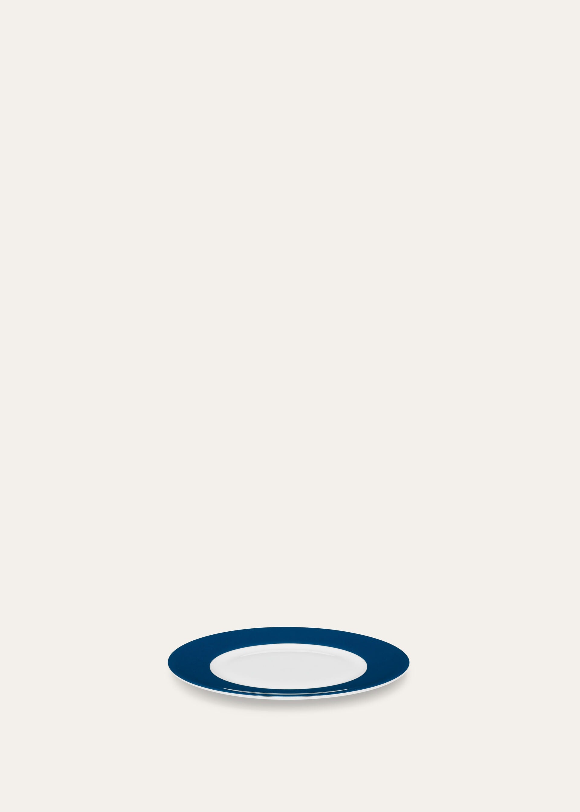 Suitcase Stripe Bicolor Bread Plate - Marinier Blue Stripe
