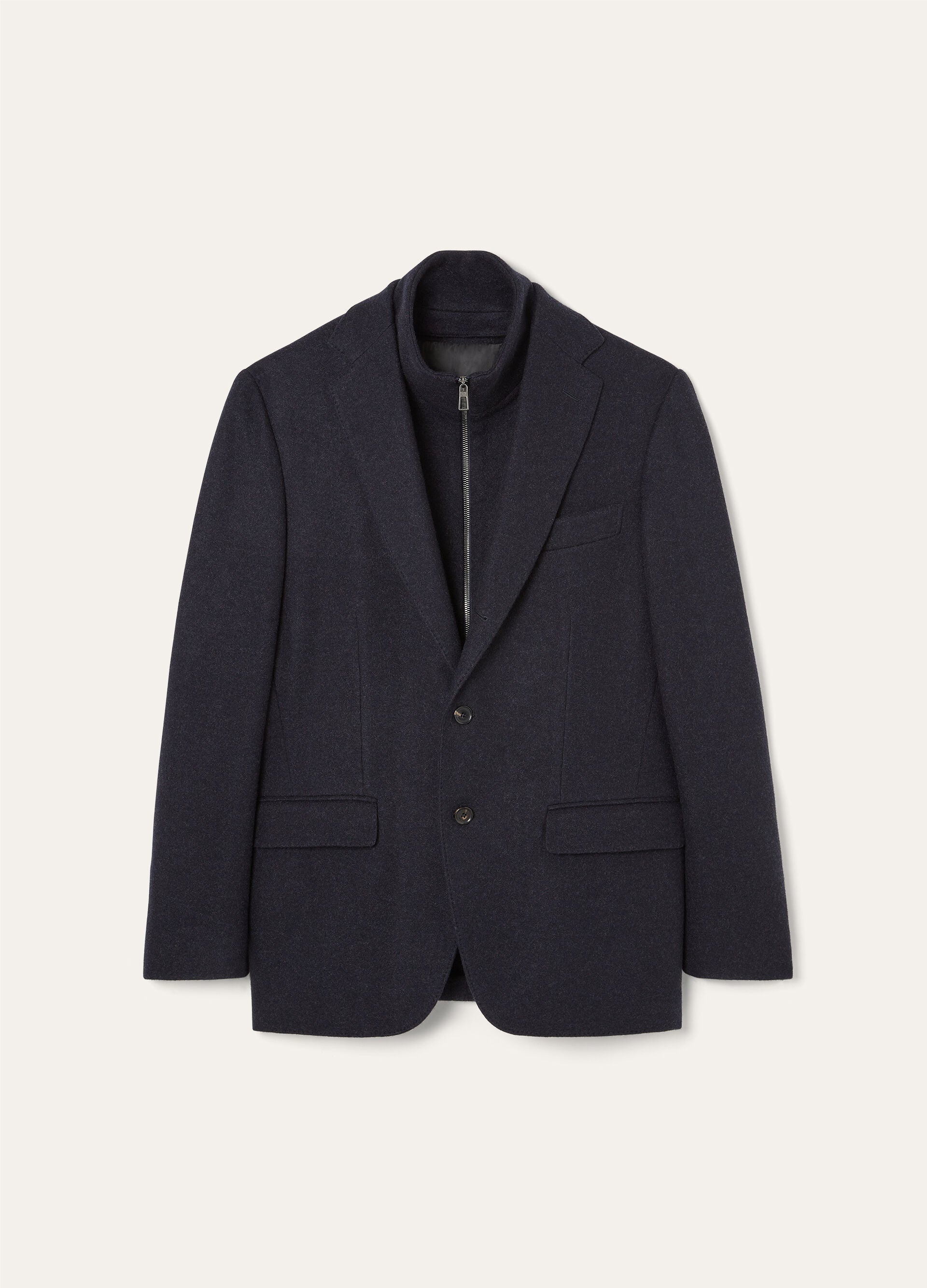 New Order Jacket - Navy Blue/Gray Melange