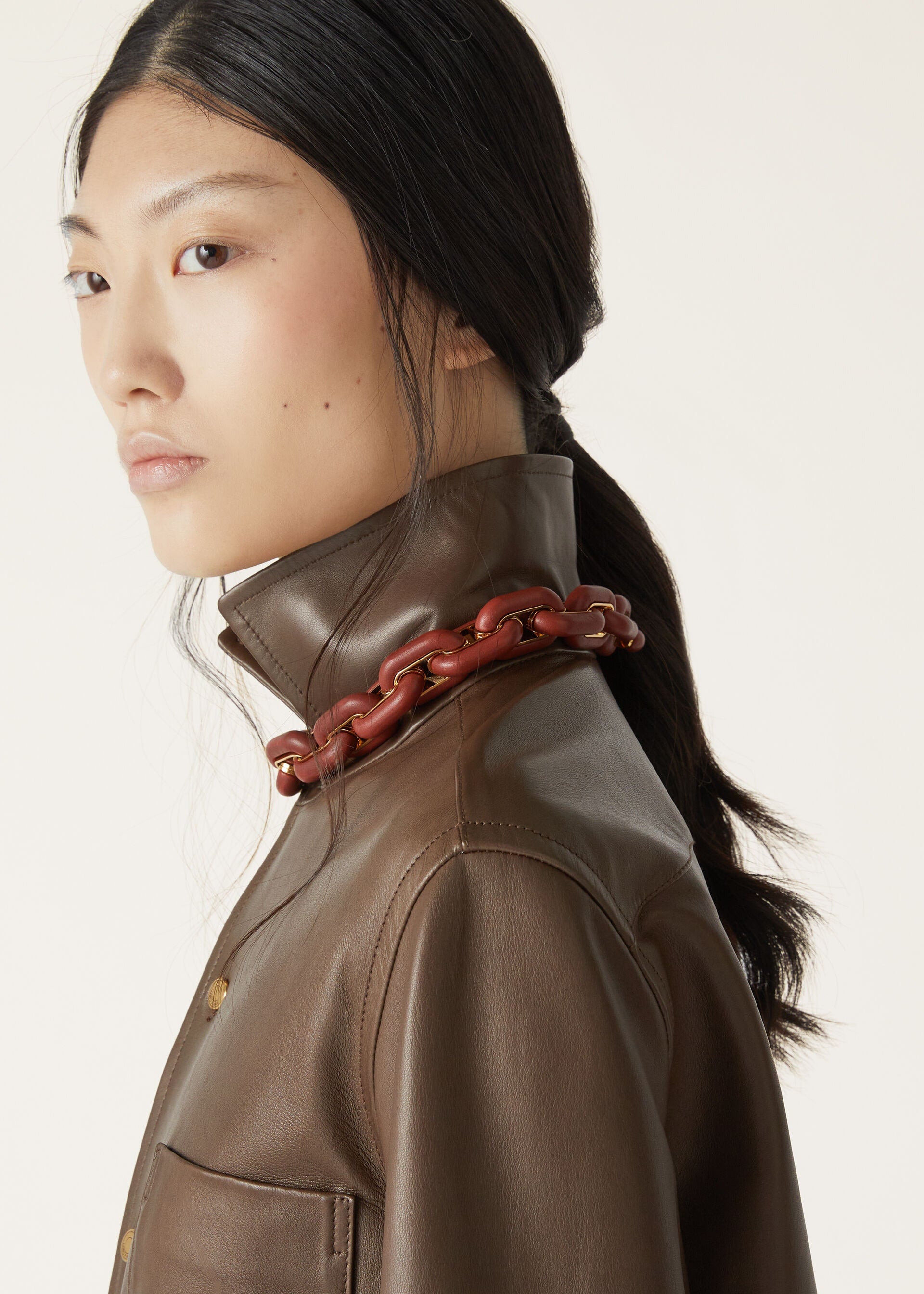 Duo Chain Necklace - Deep Kummel/Jewel Sun Gold