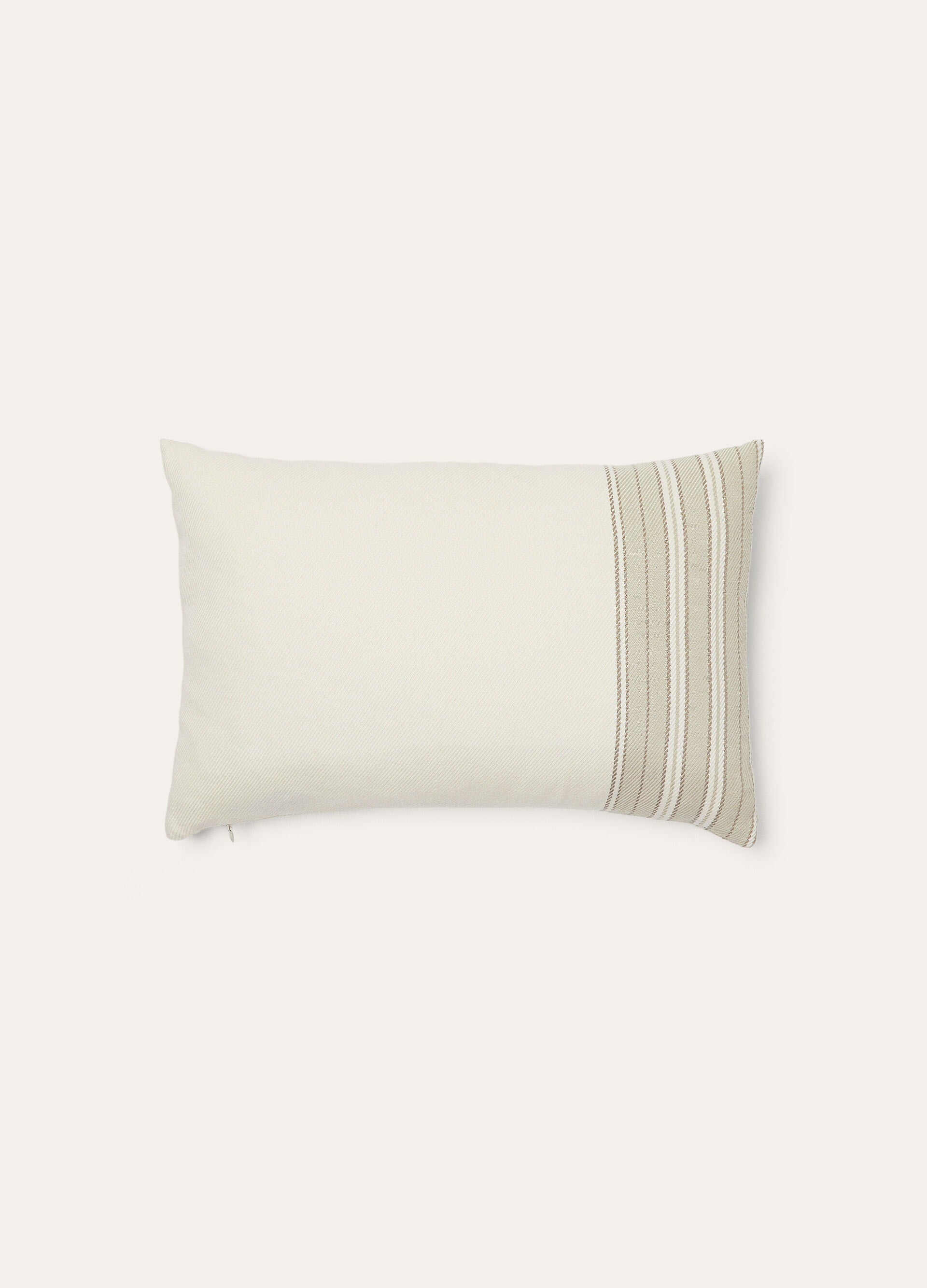 The Suitcase Stripe Cushion - Latte/Corda/Beige