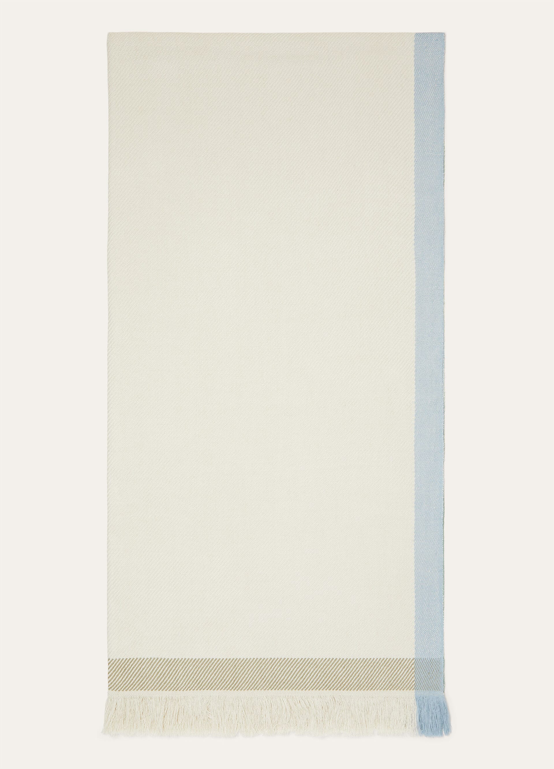 Four in Hand Beach Towel - White/Green/Light Blue/Acqua