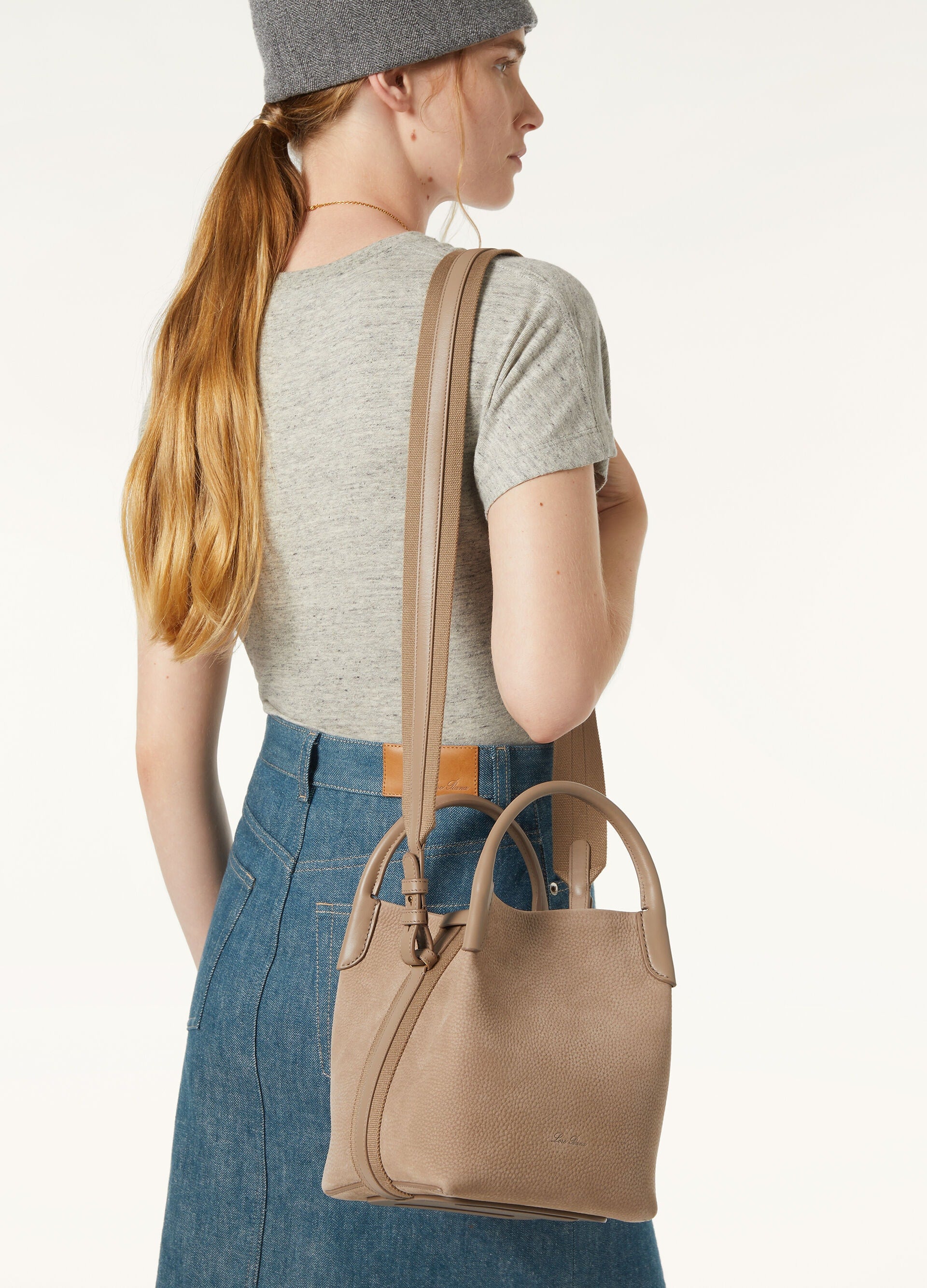 Small Bale Bag - Fume Taupe/Sun Gold