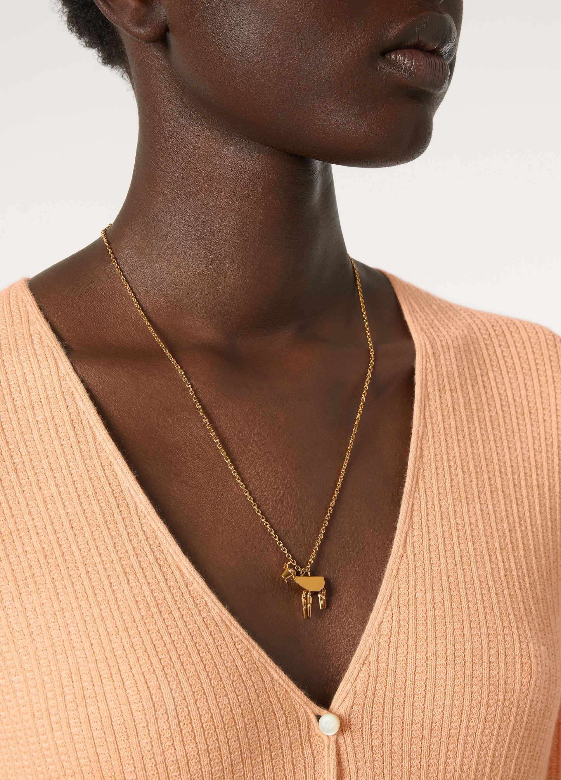 Baby Goat Necklace - Jewel Sun Gold