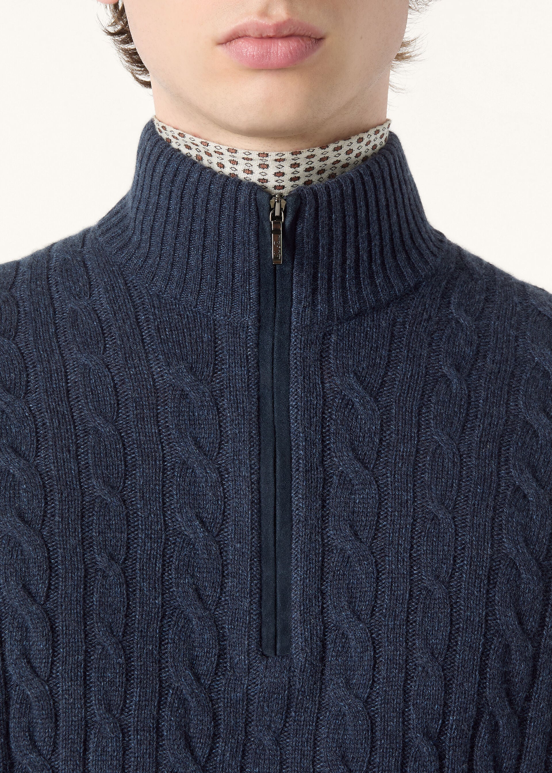 Treccia Sweater - Blue Corsaro/Dark Slate Blue
