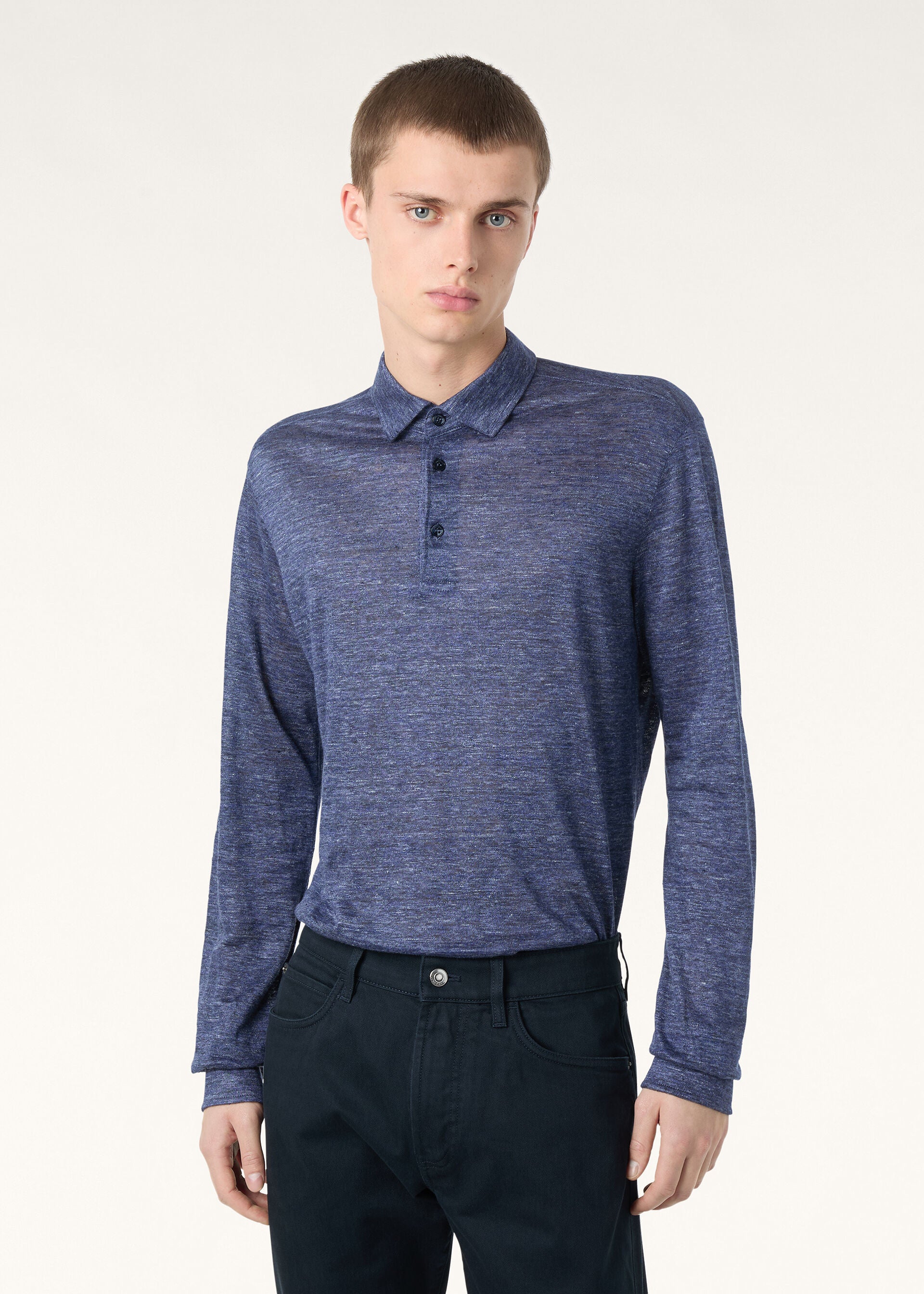 Gargano Polo Shirt - Wild Blue Melange