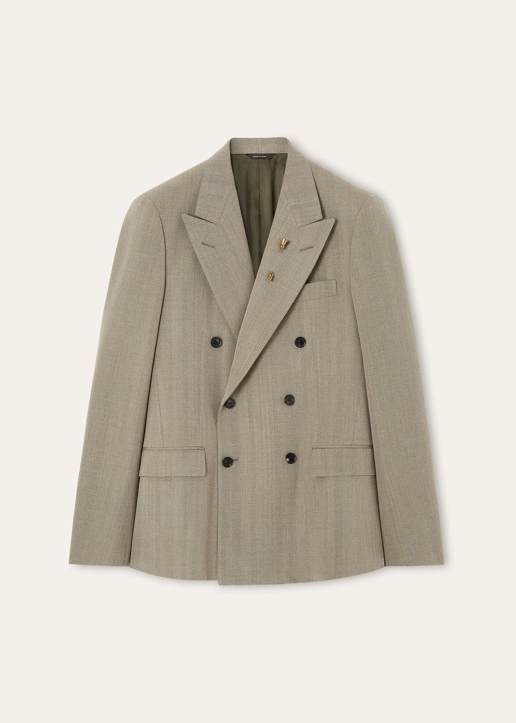 Milano Suit - Green Chevron