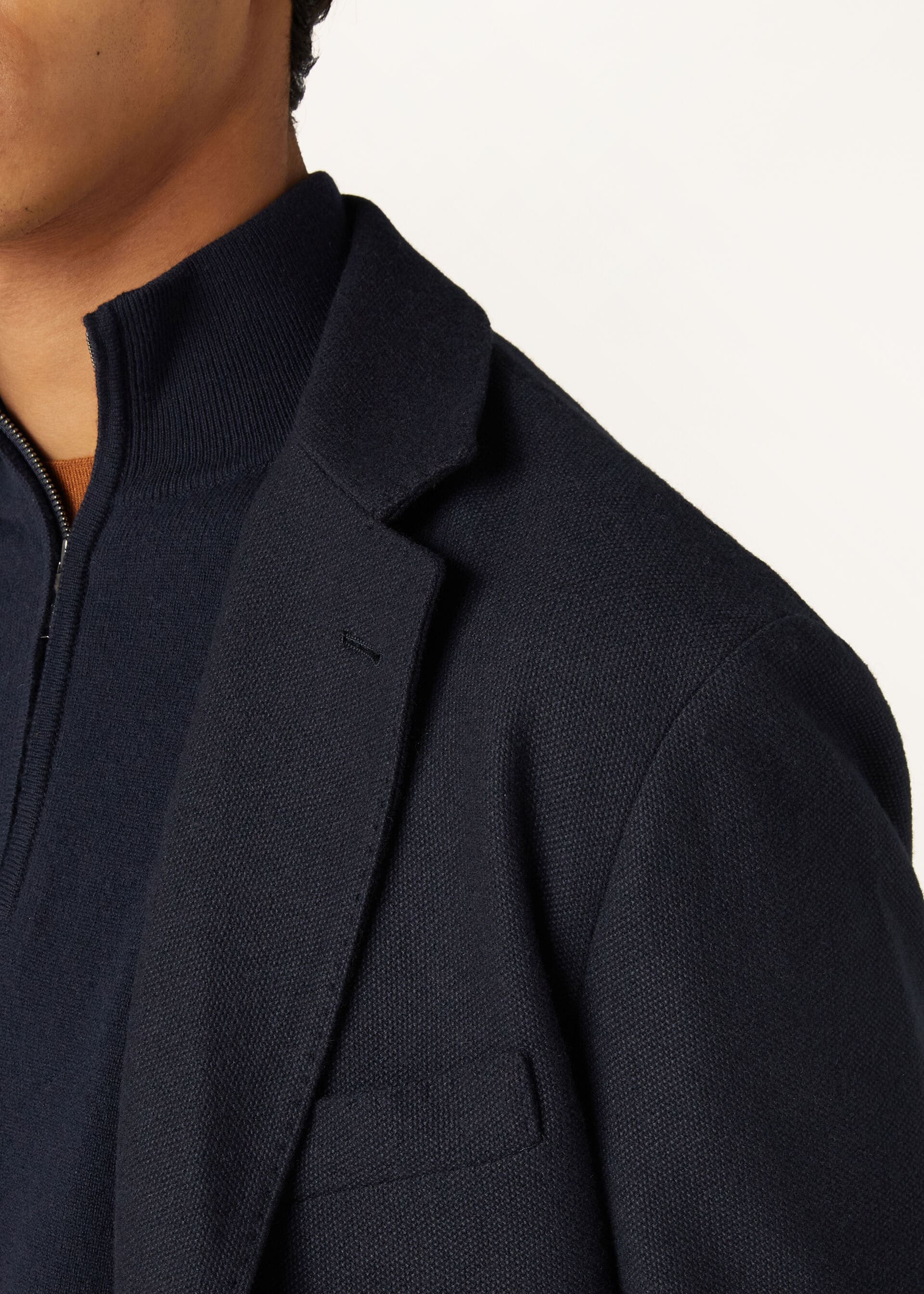 Sweater Jacket - Navy Blue