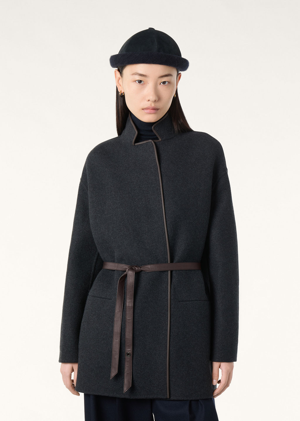 Jimi Jacket - Black-Gray Melange/Wenge Wood Melange