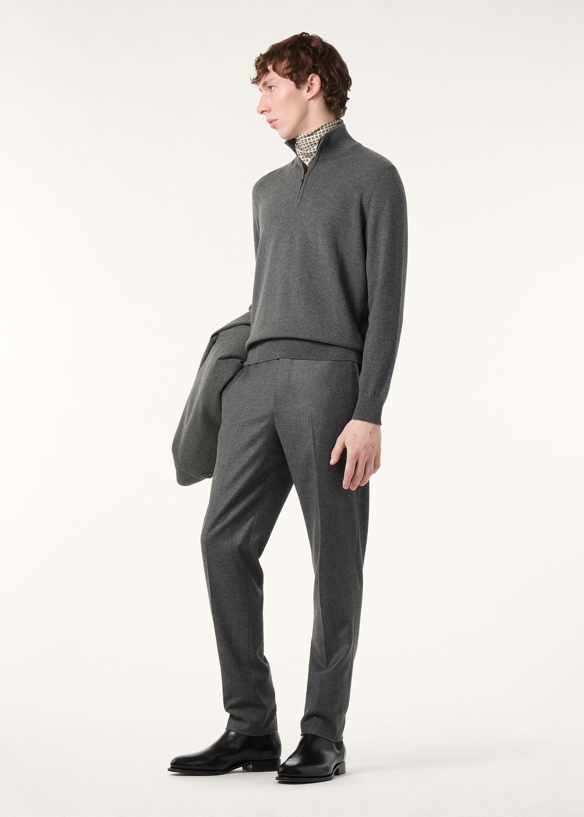 Classic Half-Zip - Gray Melange
