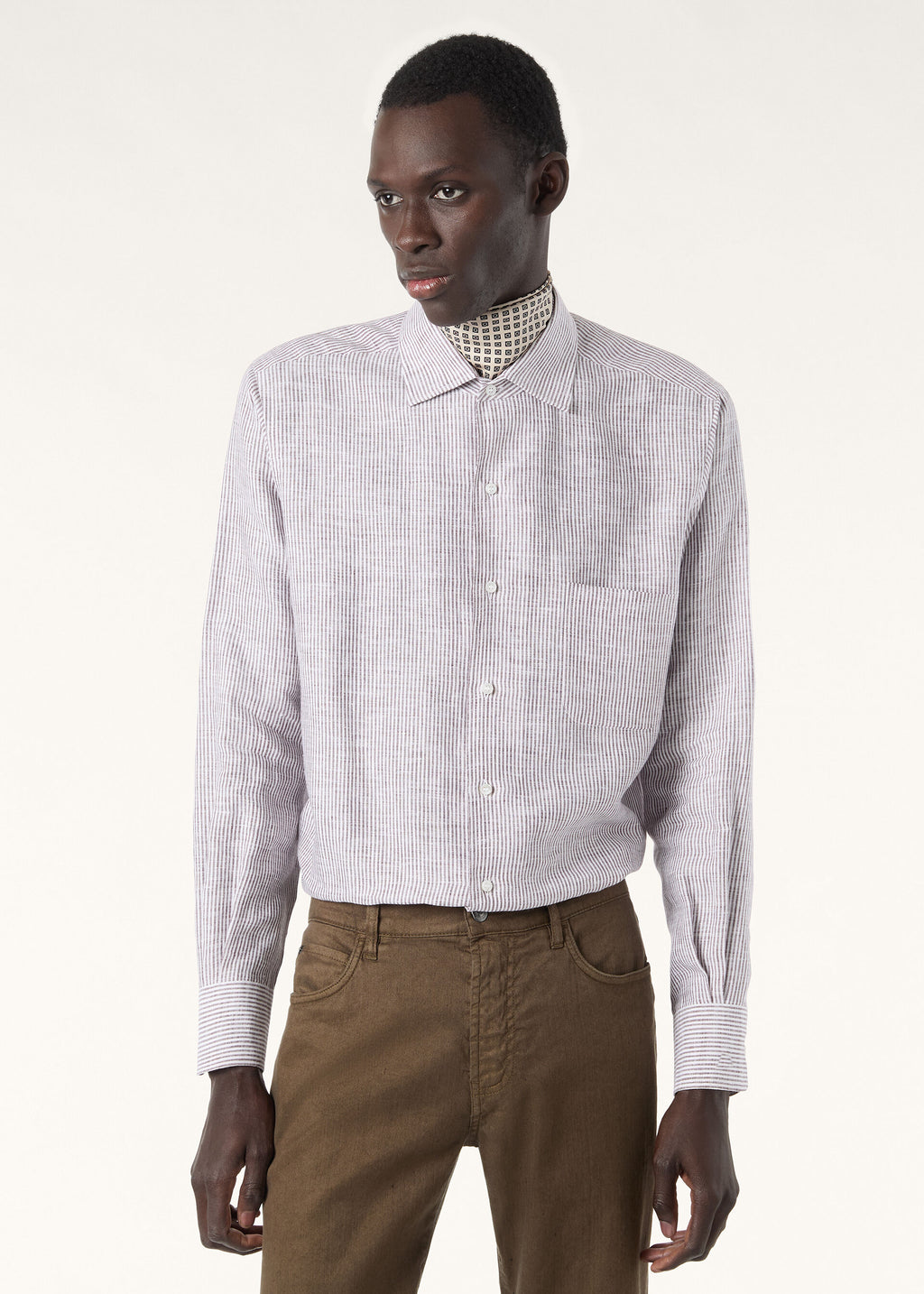 André Shirt - Ebony Stripe