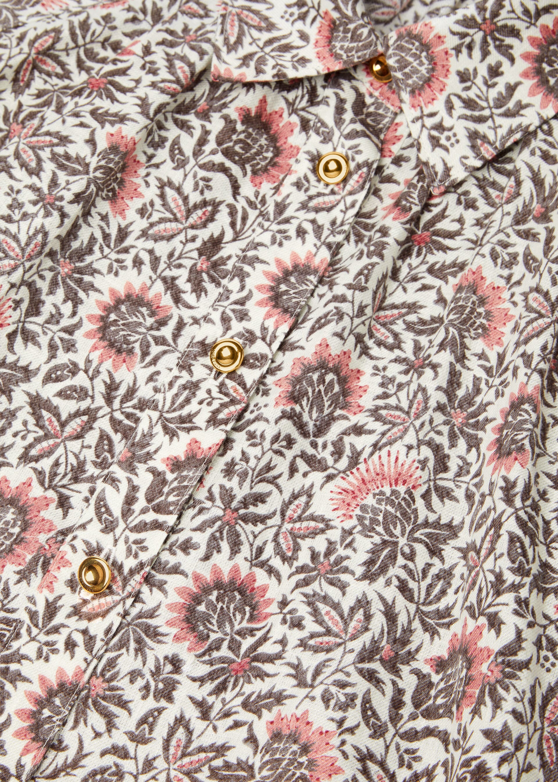 Olivia Blouse - Chalk/Graphite Powder/Dahlia