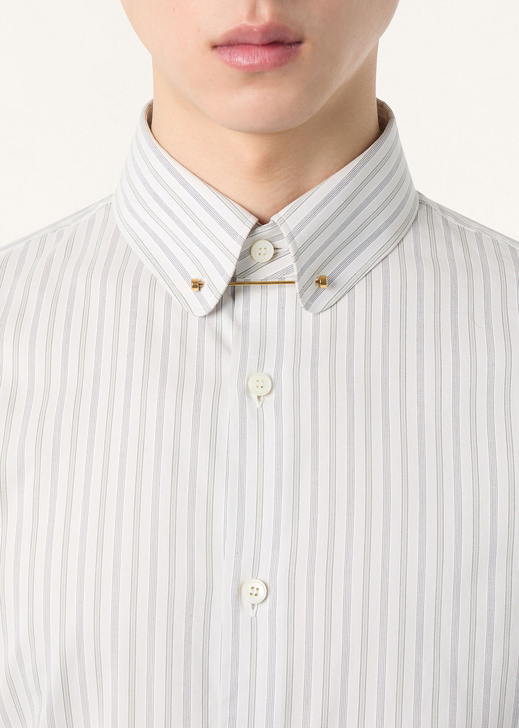 Elia Shirt - Grey Stripe