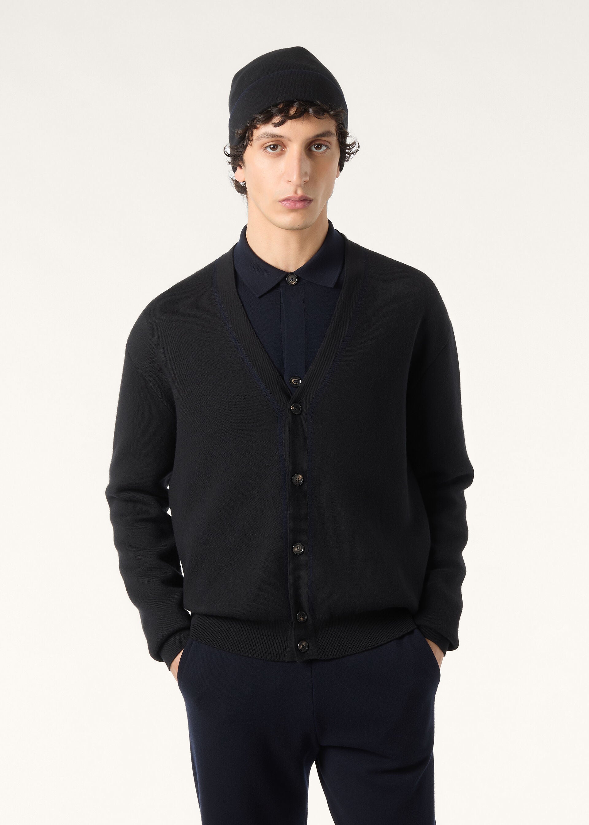 The Gift of Kings® Cardigan - Black/Blue