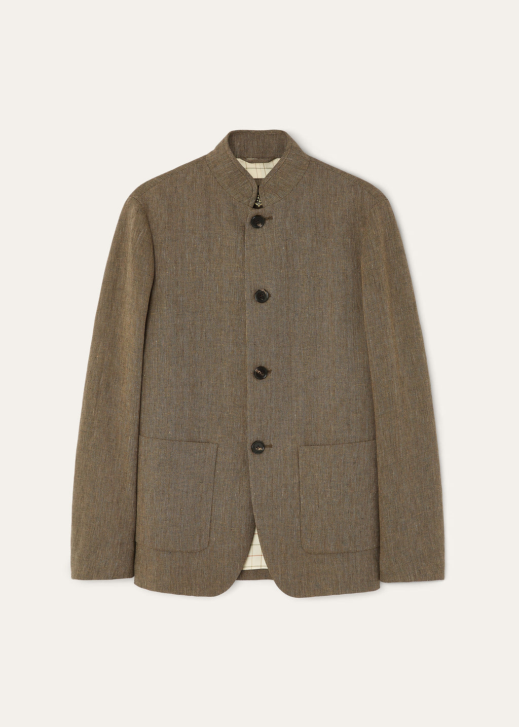 Spagna Jacket - Brown Chevron