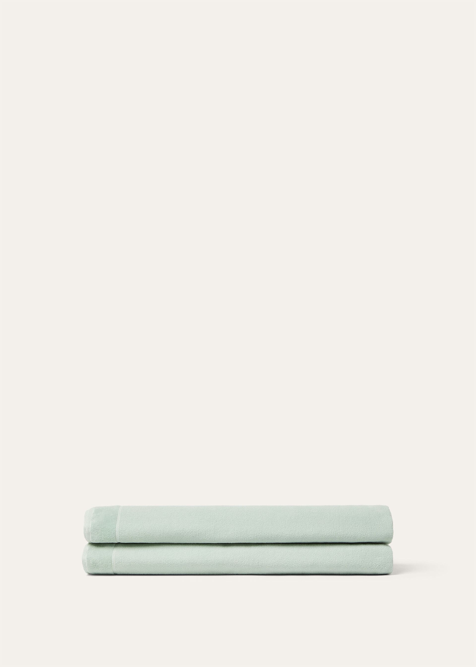 Crest Bath Towel - Pale Mint