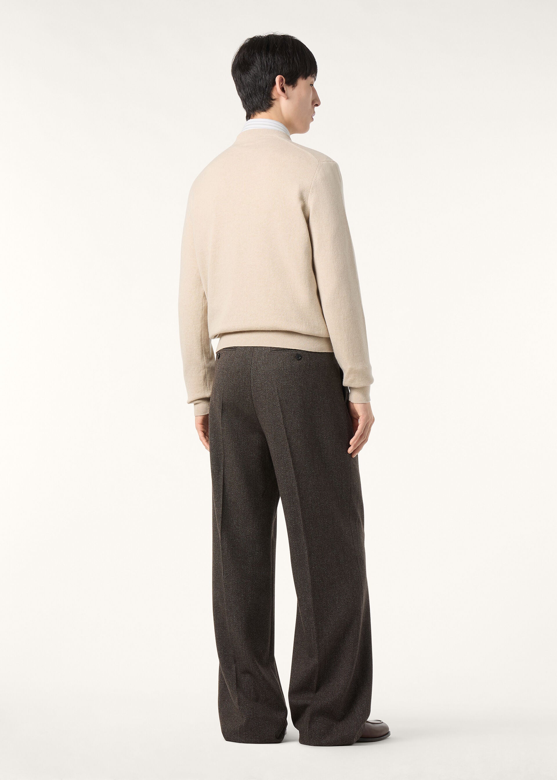 Classic V-Neck - Natural Melange