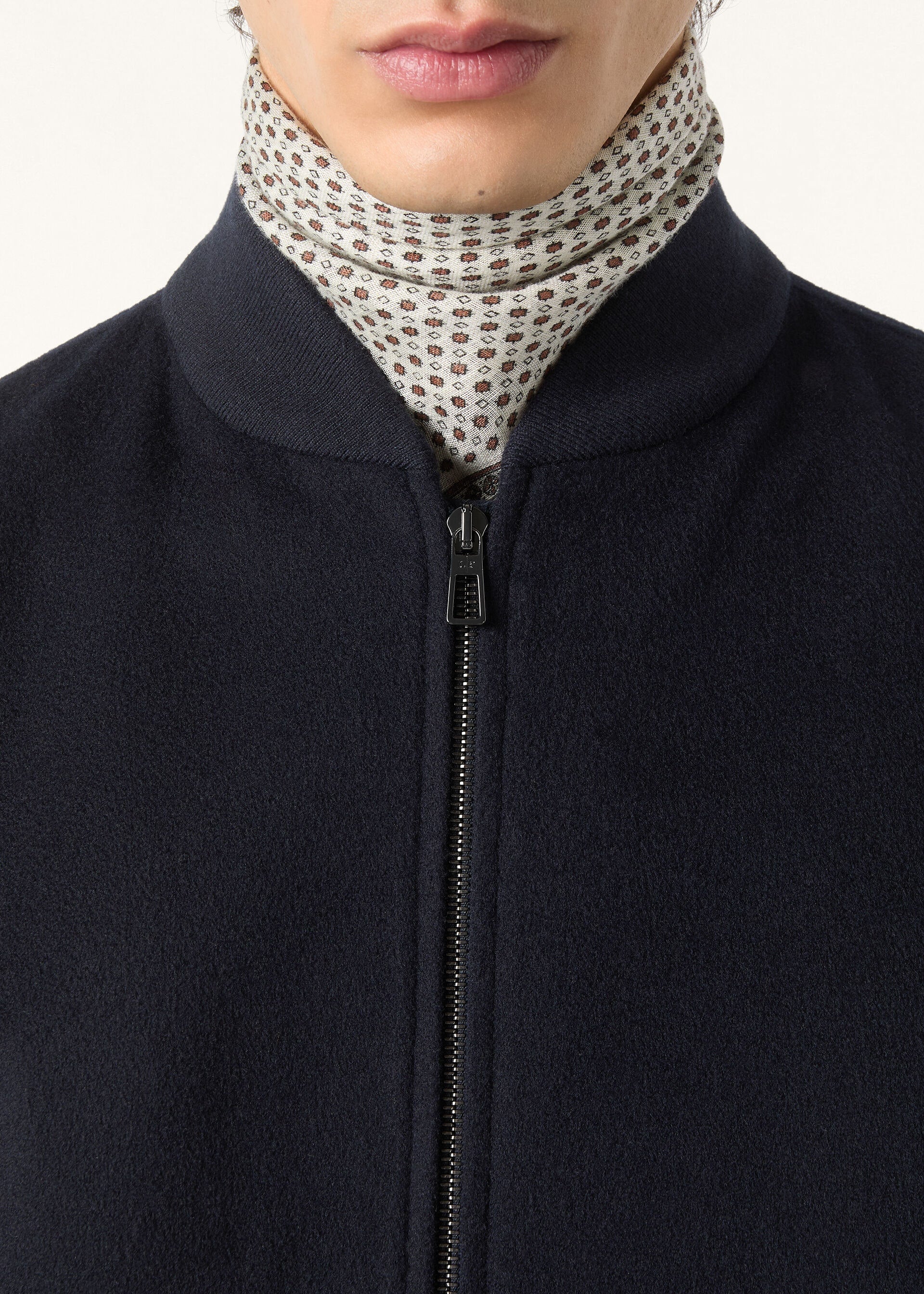 Ivy Bomber Jacket - Navy Blue