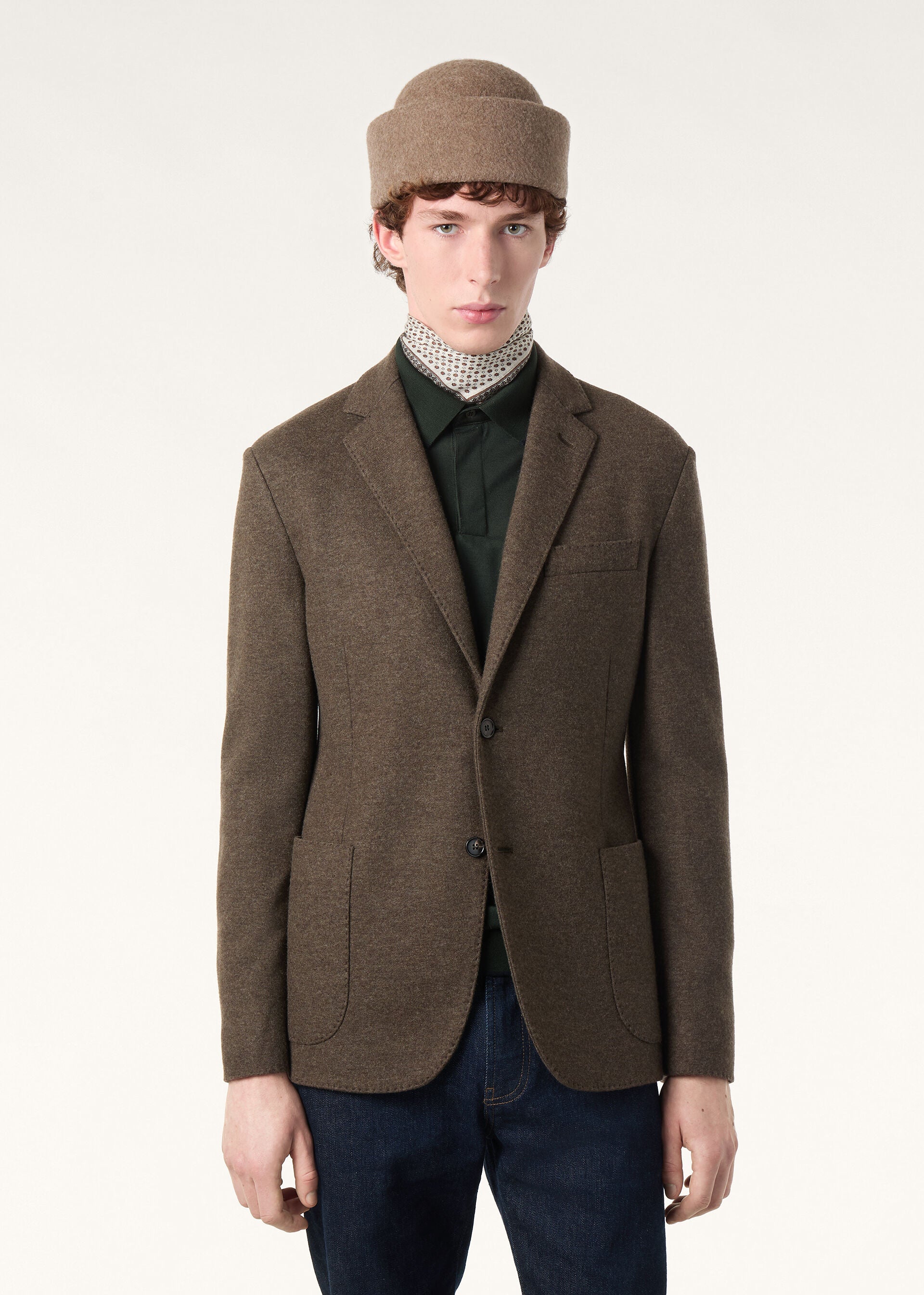 Novalis Sweater Jacket - Deep Oak