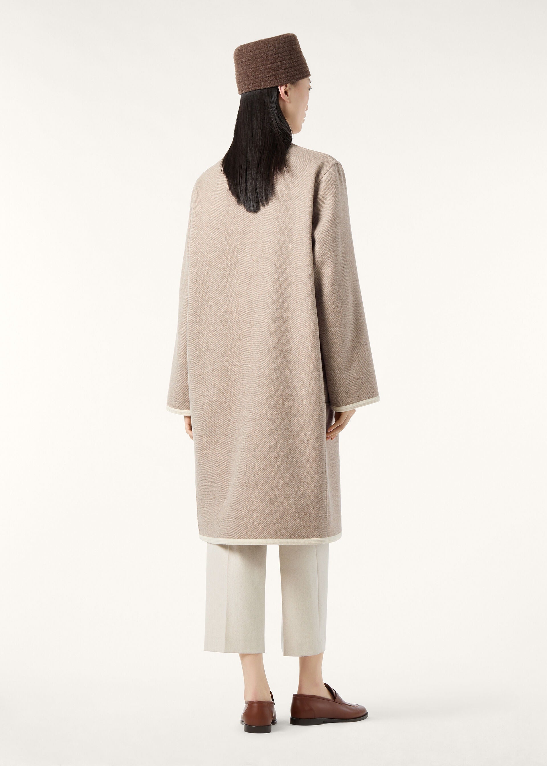 Brock Coat - Nude Beige/Linen