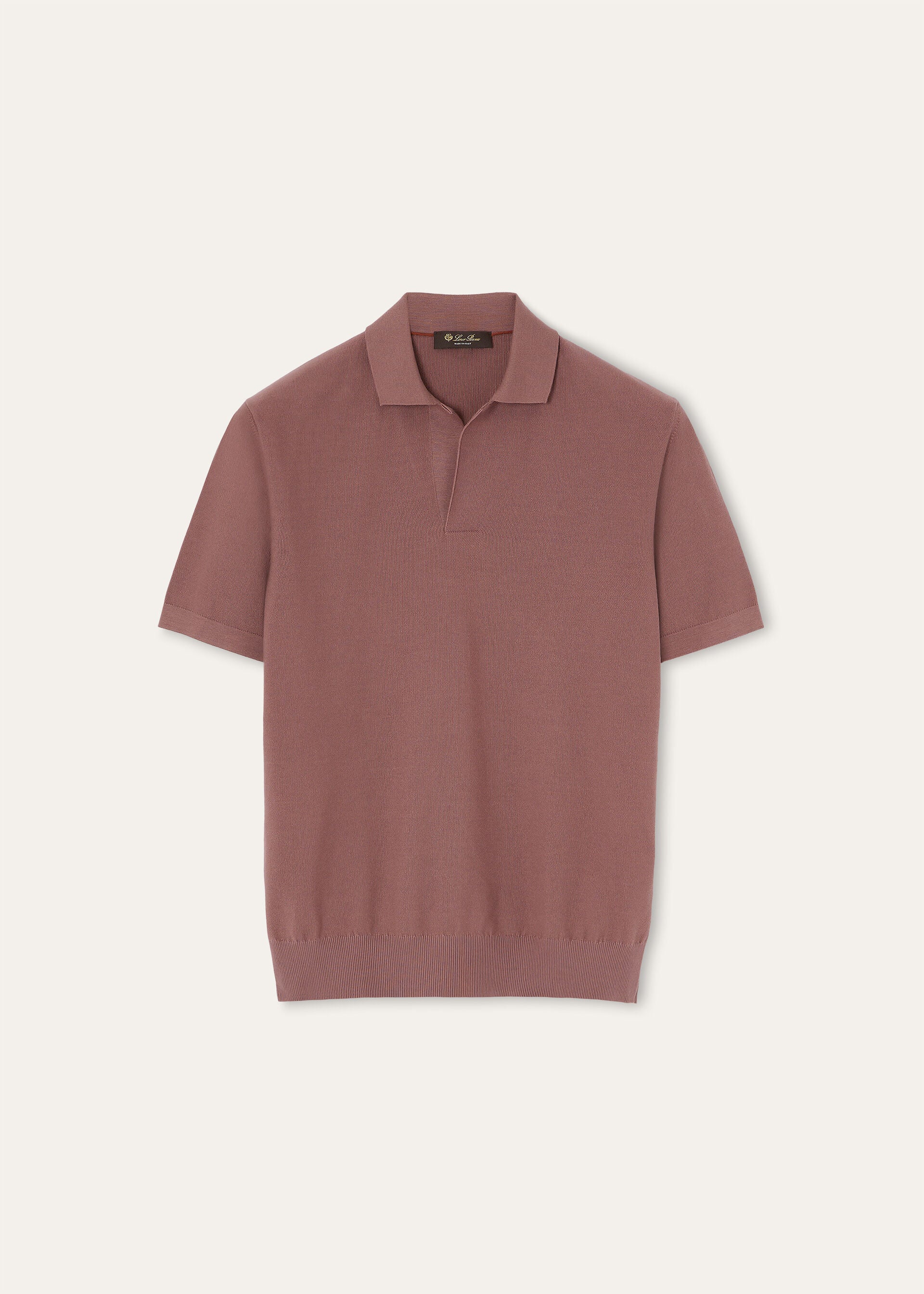 Buttonless Polo Shirt - Curry Rose