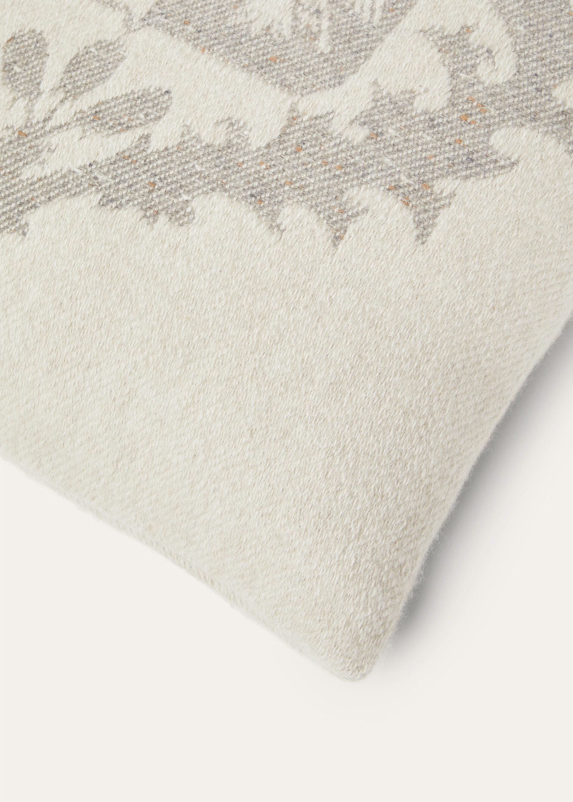 Loro Piana Donegal Cushion - Natural/Steel Tweed