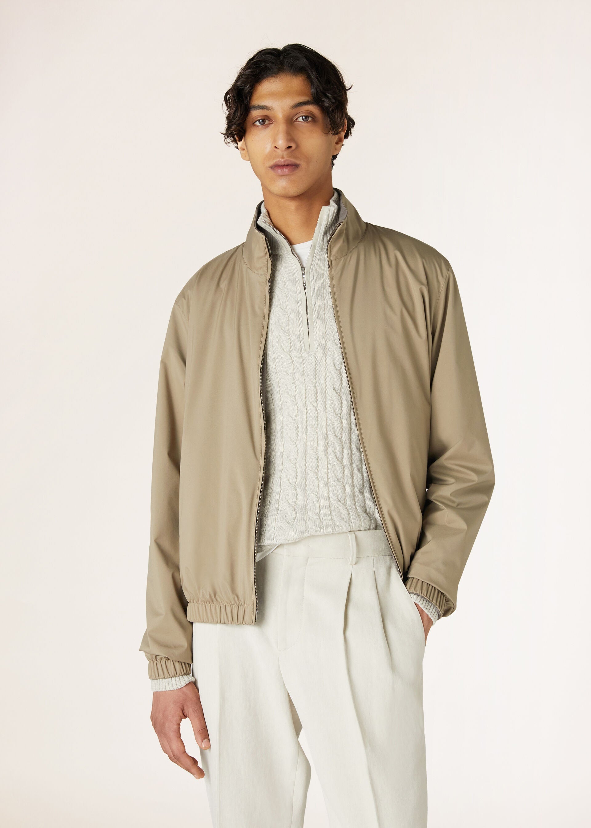 Loro Piana Bomber Jacket - Tobacco/Ermine Brown