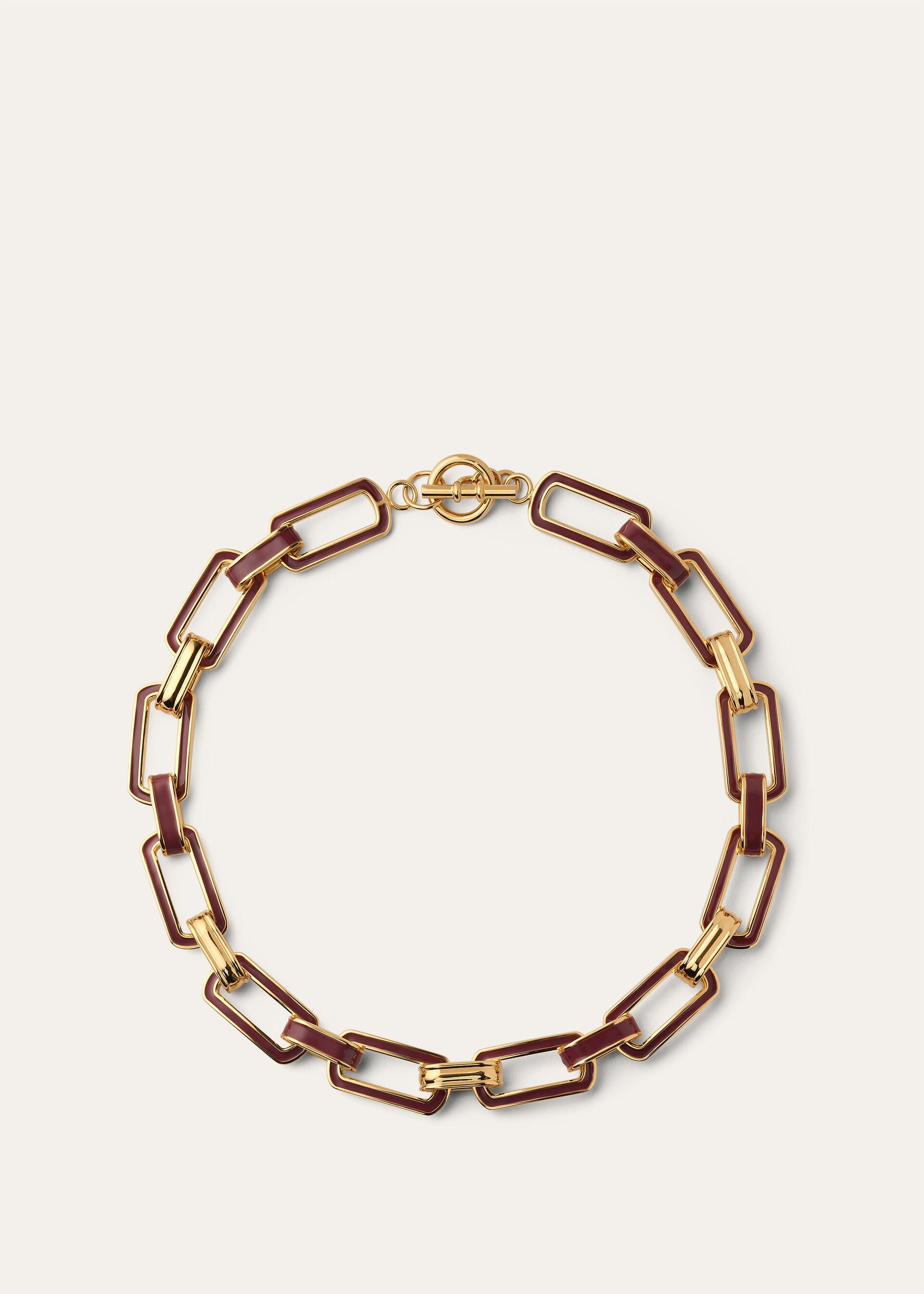 Link Chain Necklace - Sun Gold/Deep Kummel