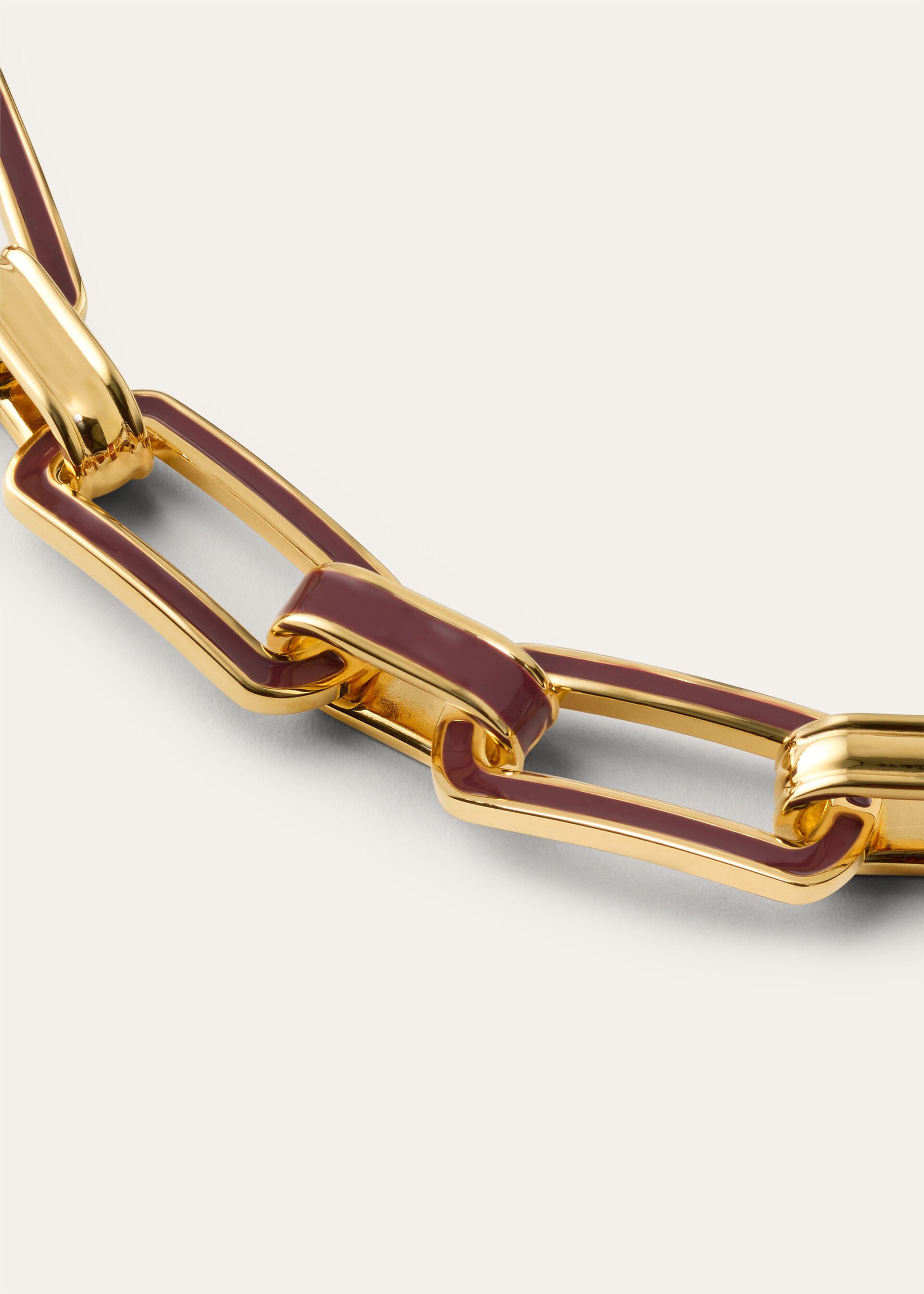 Link Chain Necklace - Sun Gold/Deep Kummel