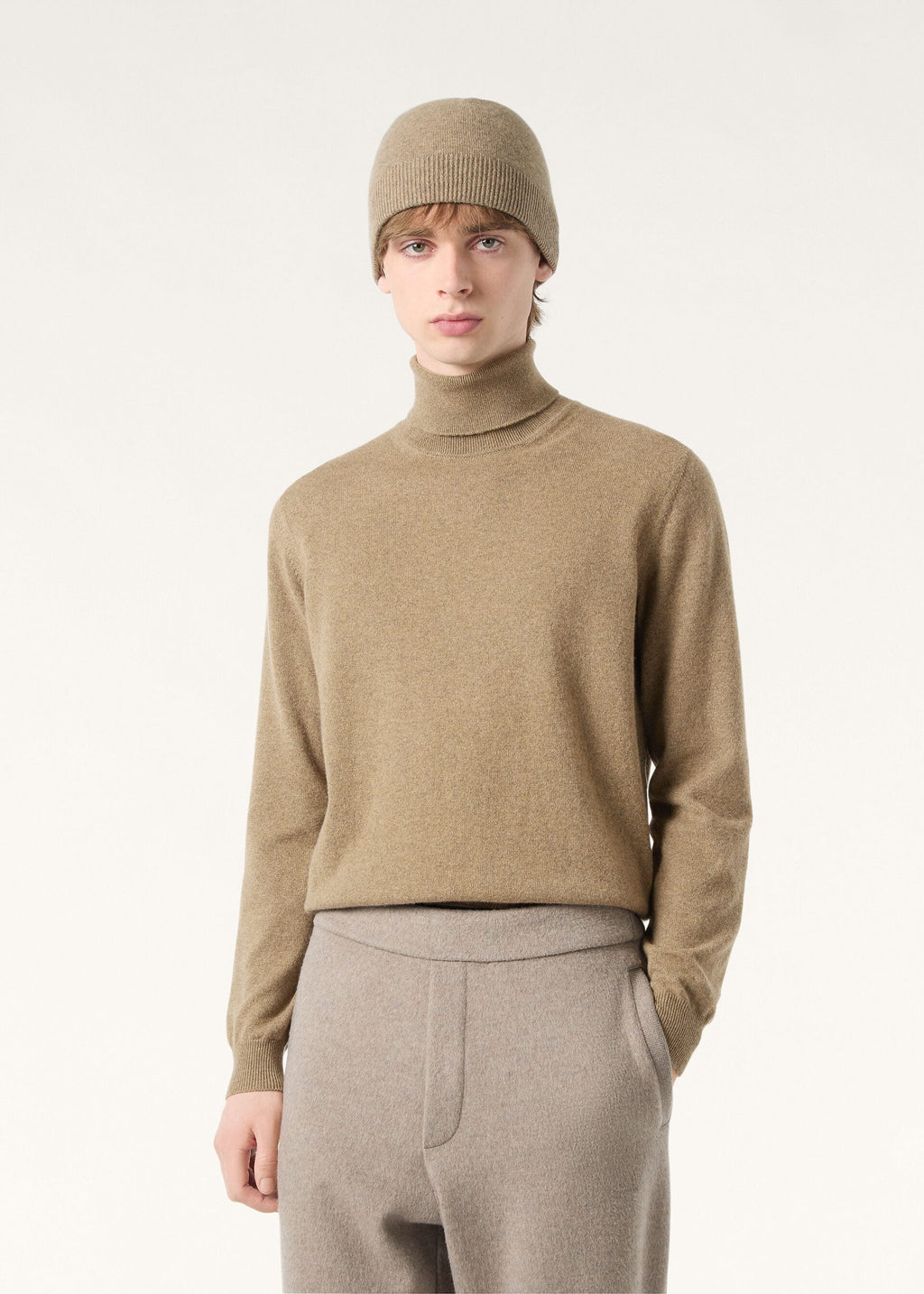 Classic Turtleneck - Wood Grain Melange