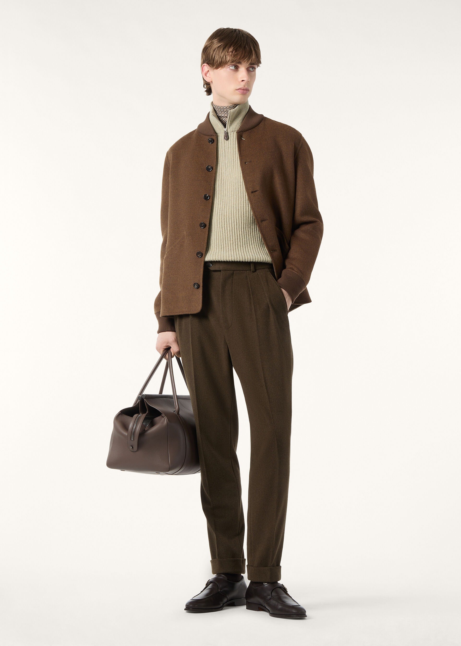 Plane Tree Sweater - Fall Green Melange