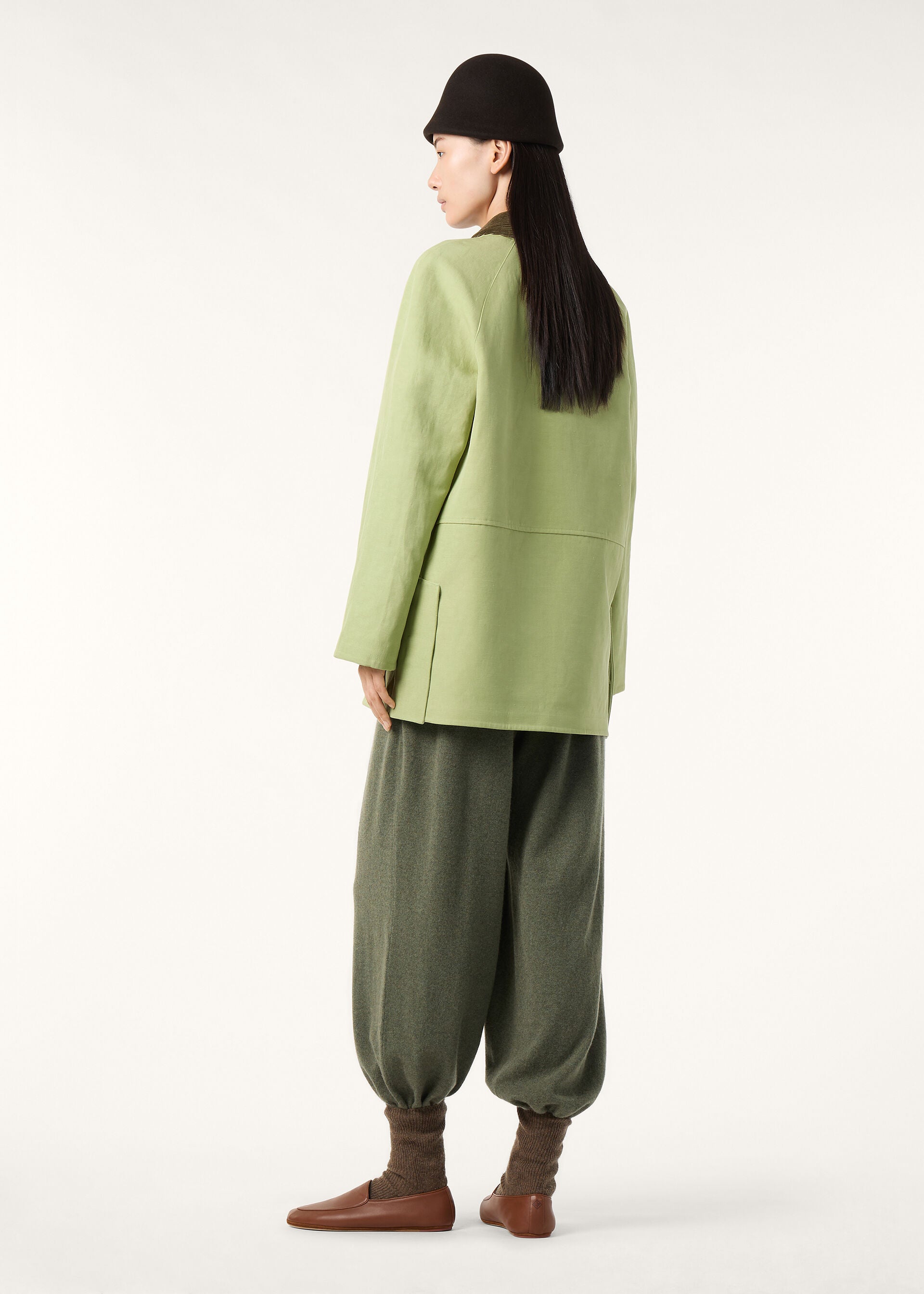 Broderick Coat - Thistle Green