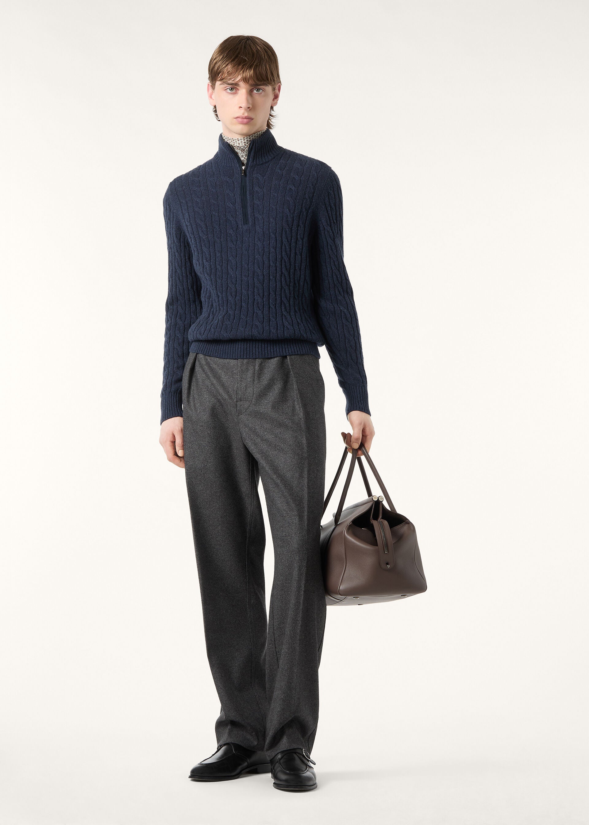 Treccia Sweater - Blue Corsaro/Dark Slate Blue