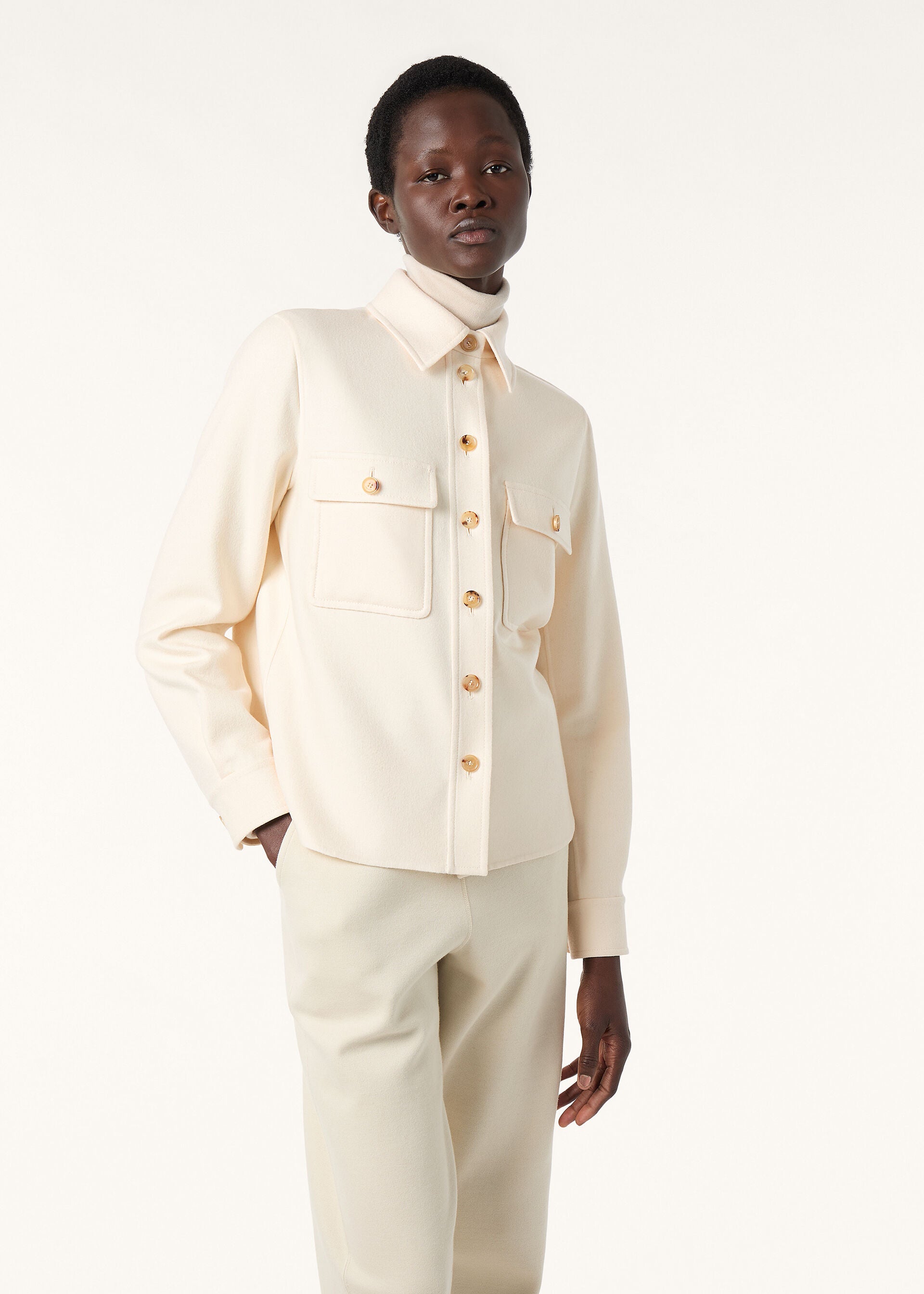 Yannis Overshirt - Nut Milk