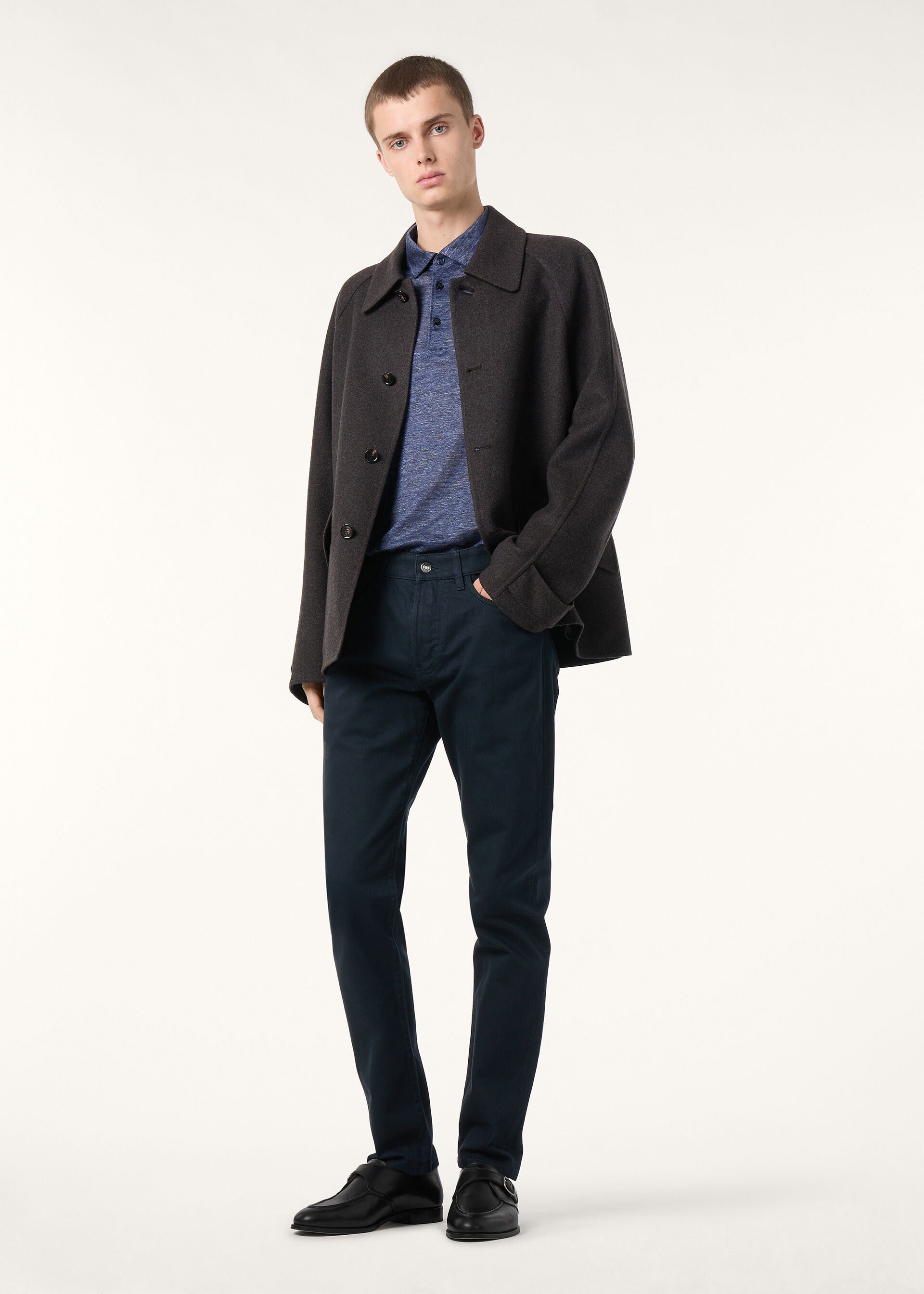 Gargano Polo Shirt - Wild Blue Melange