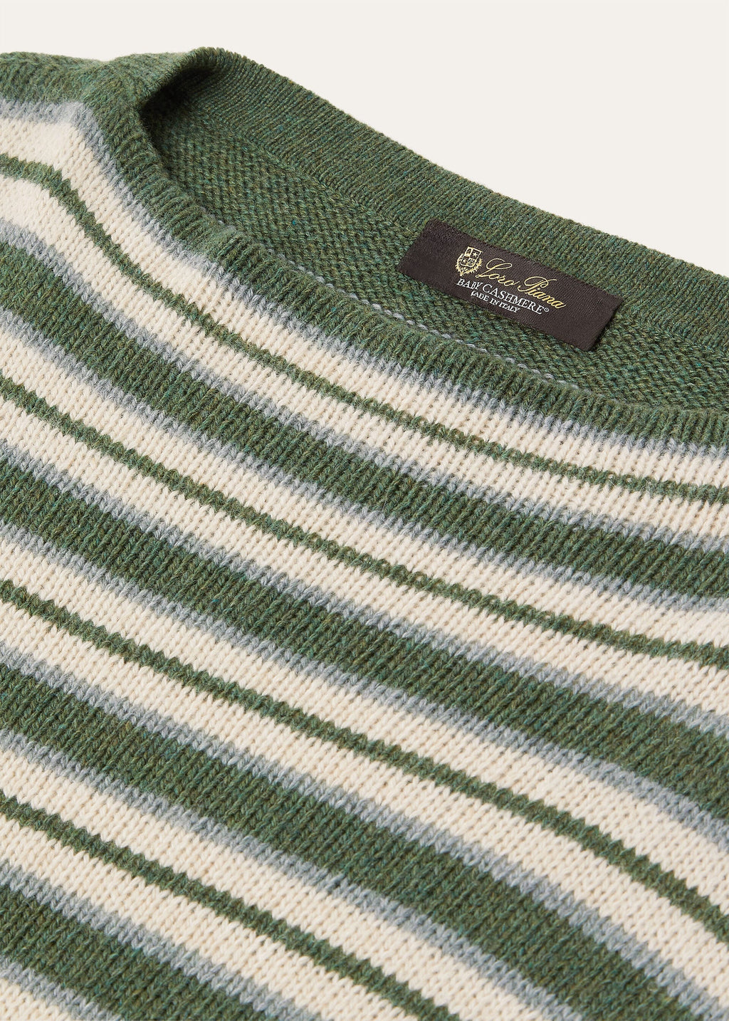 Fobello Crewneck - Green Natural Gray