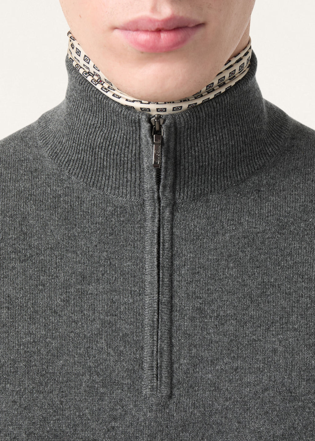 Classic Half-Zip - Gray Melange