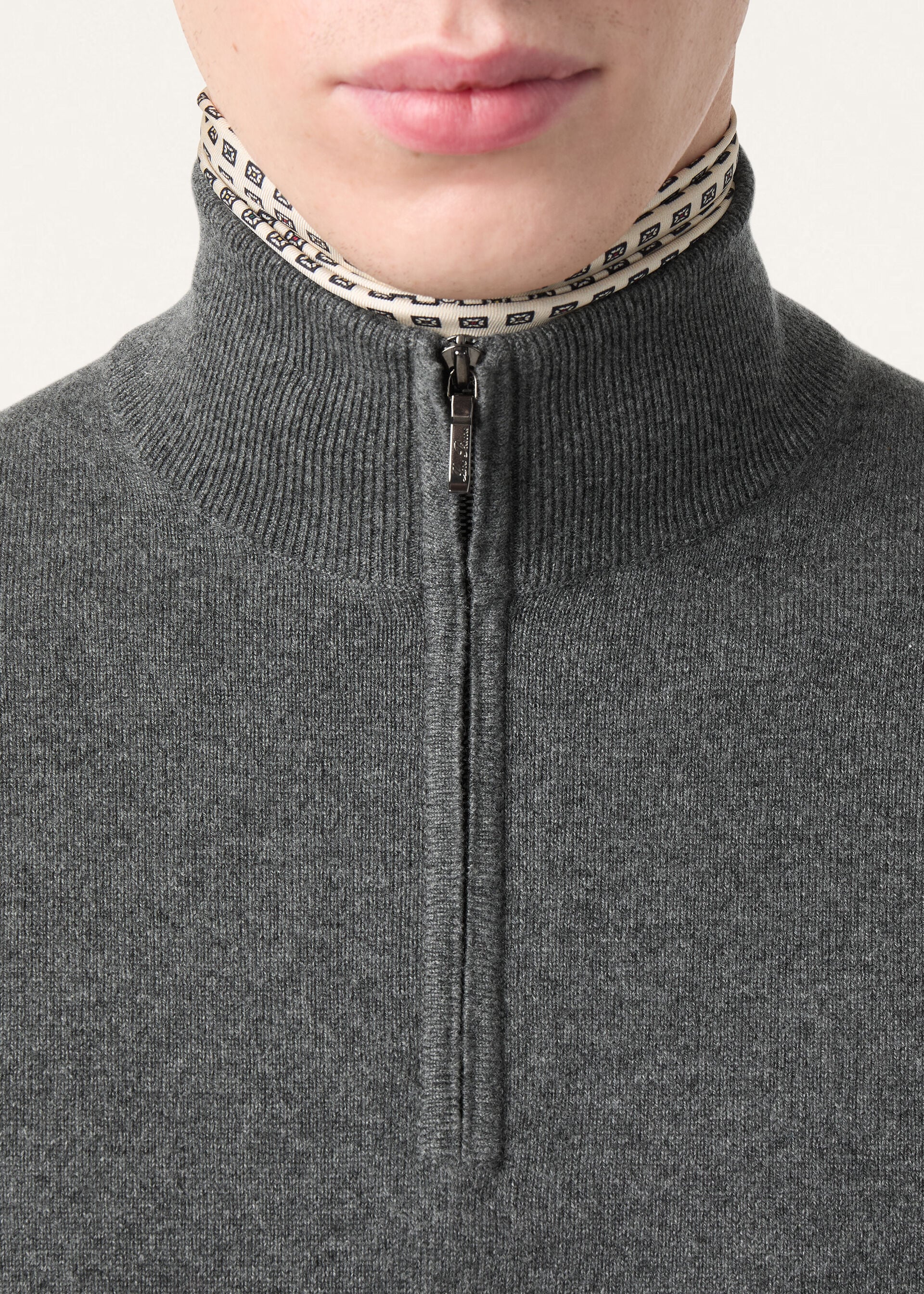 Classic Half-Zip - Gray Melange