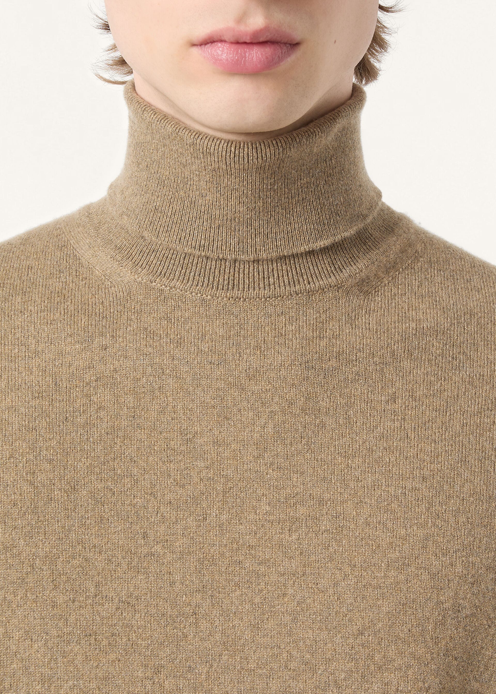 Classic Turtleneck - Wood Grain Melange