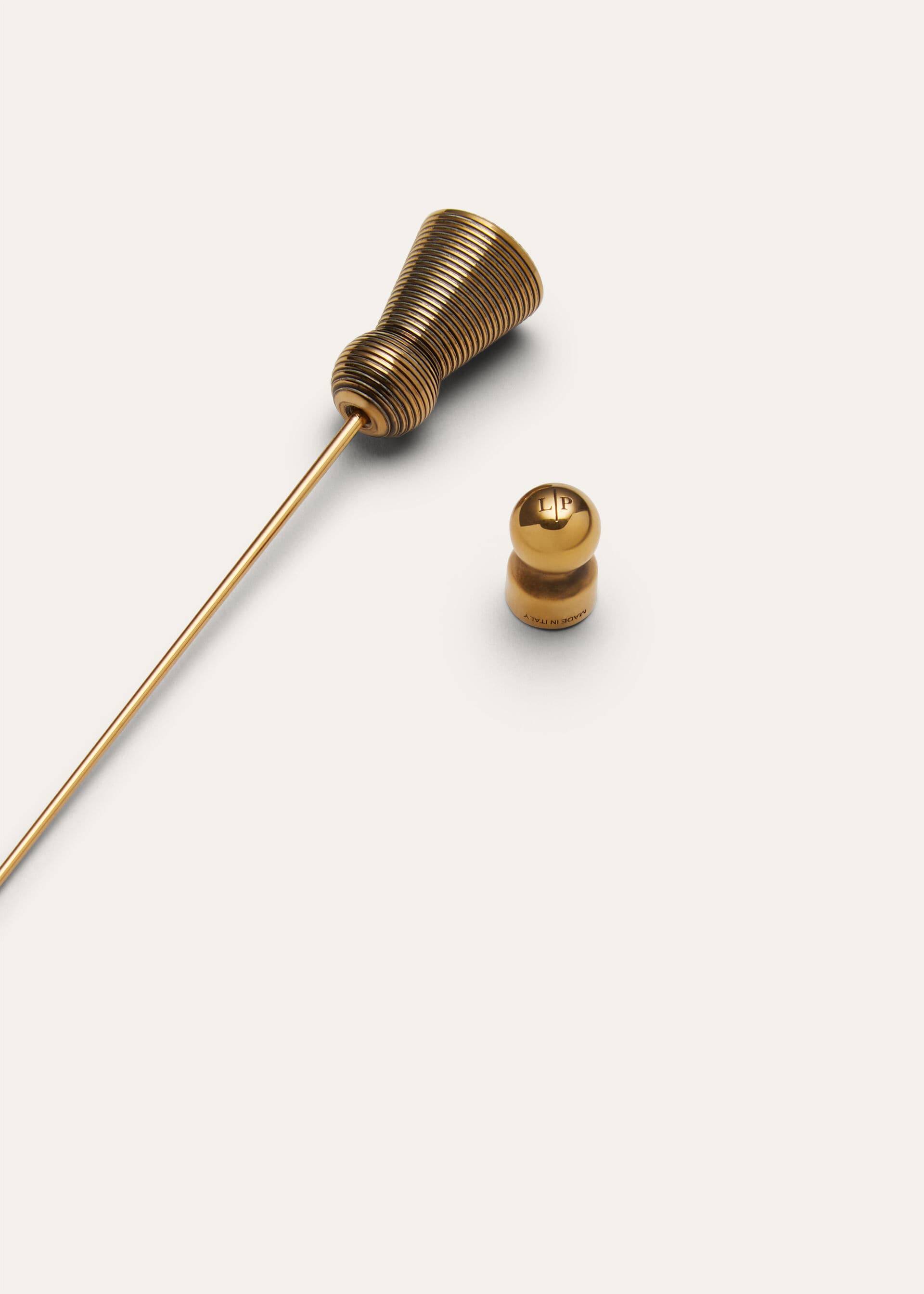 Guilloché Brooch - Antique Gold
