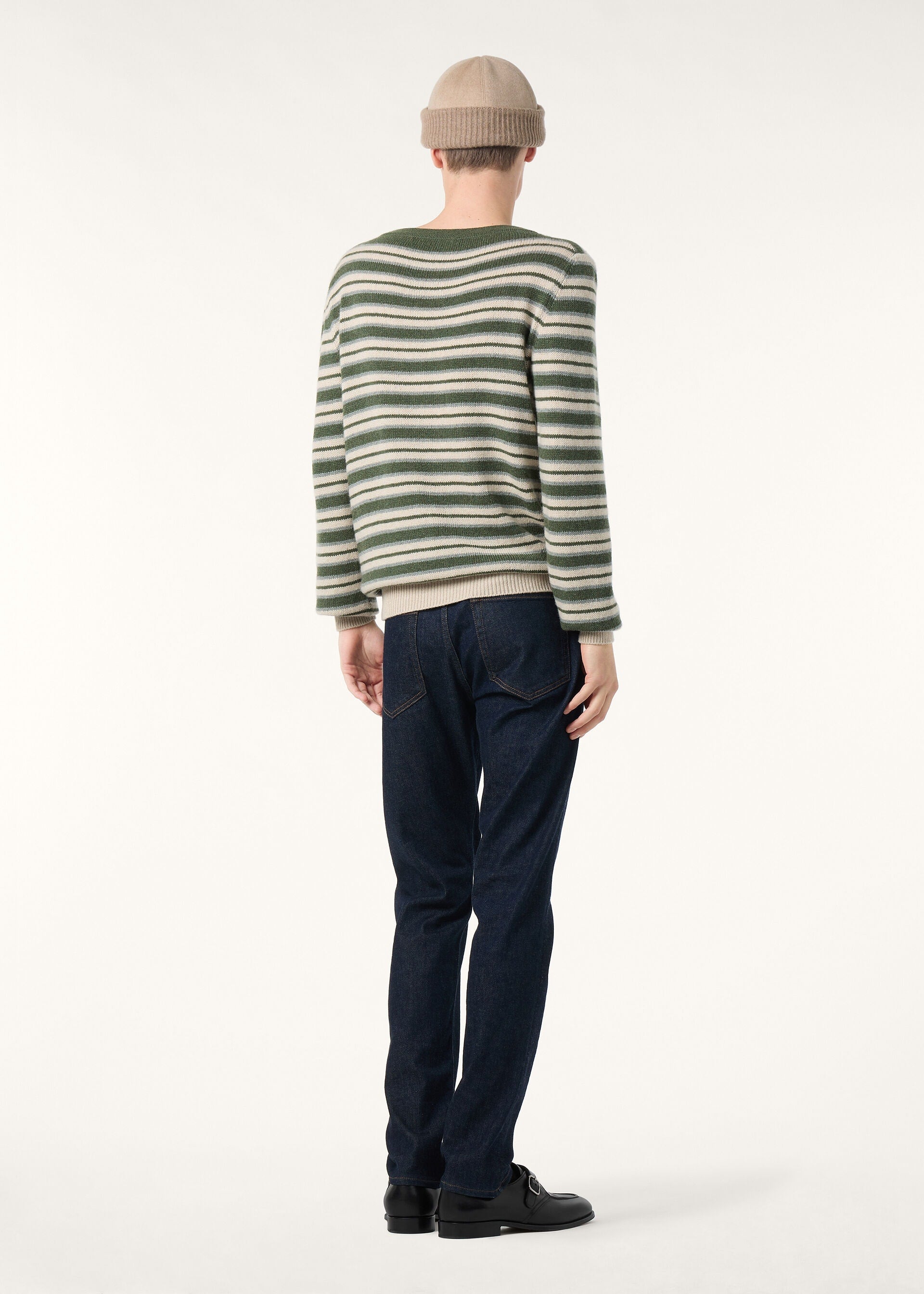 Fobello Crewneck - Green Natural Gray