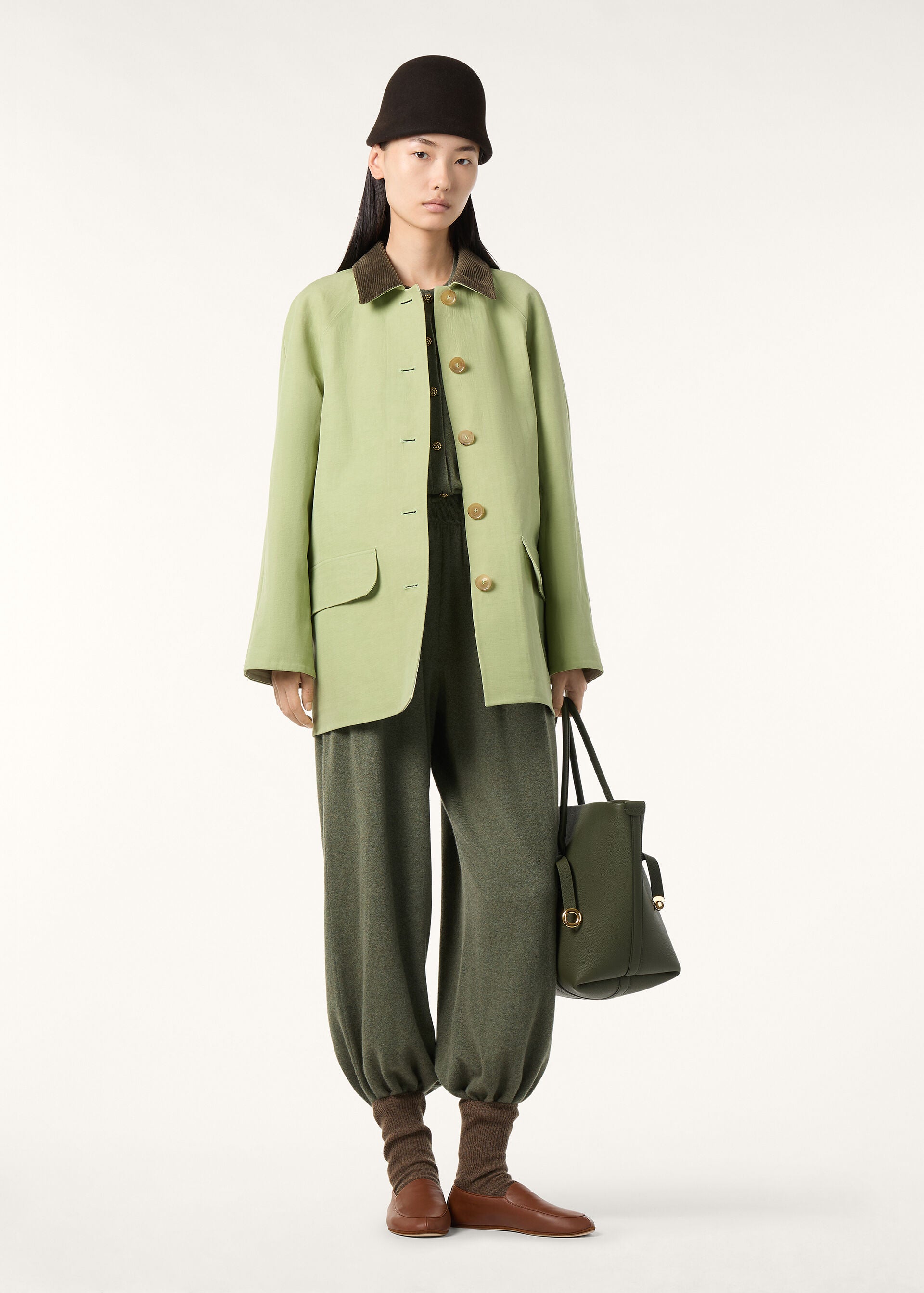 Broderick Coat - Thistle Green