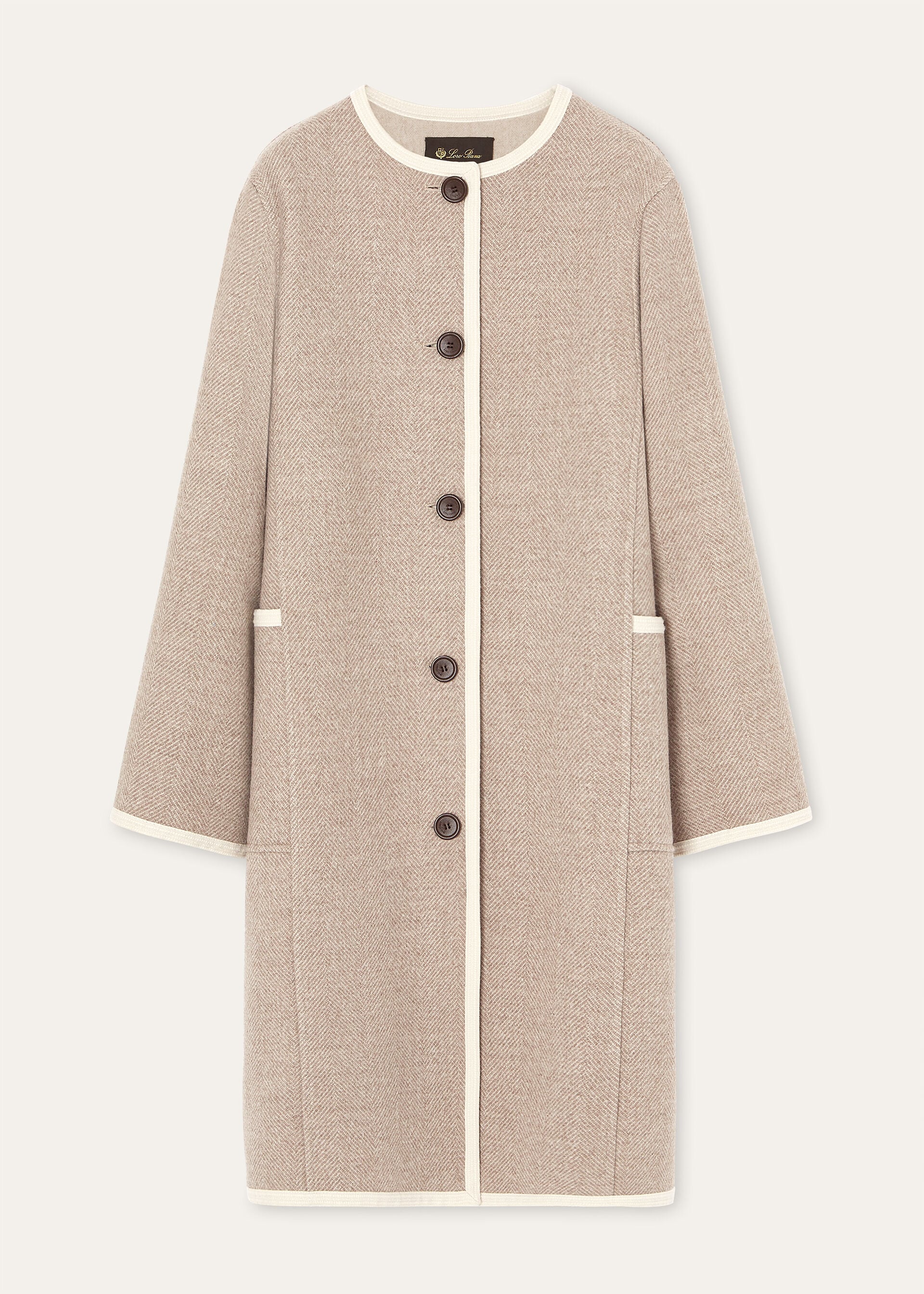 Brock Coat - Nude Beige/Linen