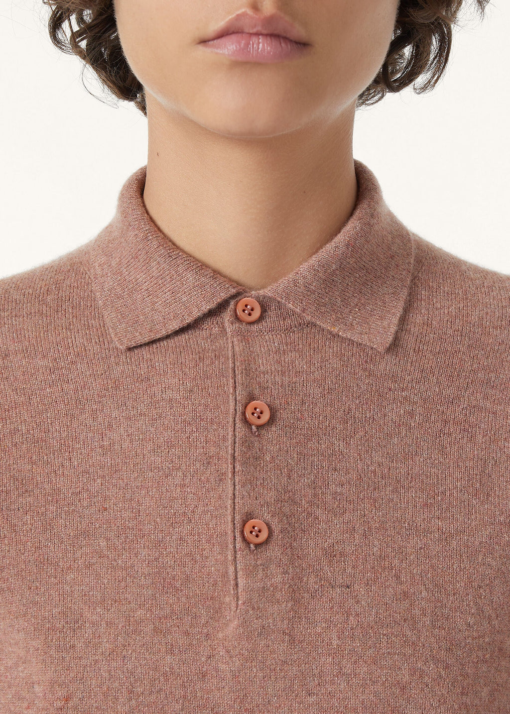 Loro Polo Shirt - Red Sand Melange
