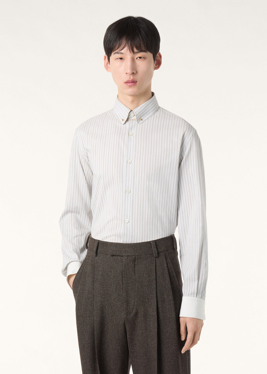 Elia Shirt - Grey Stripe