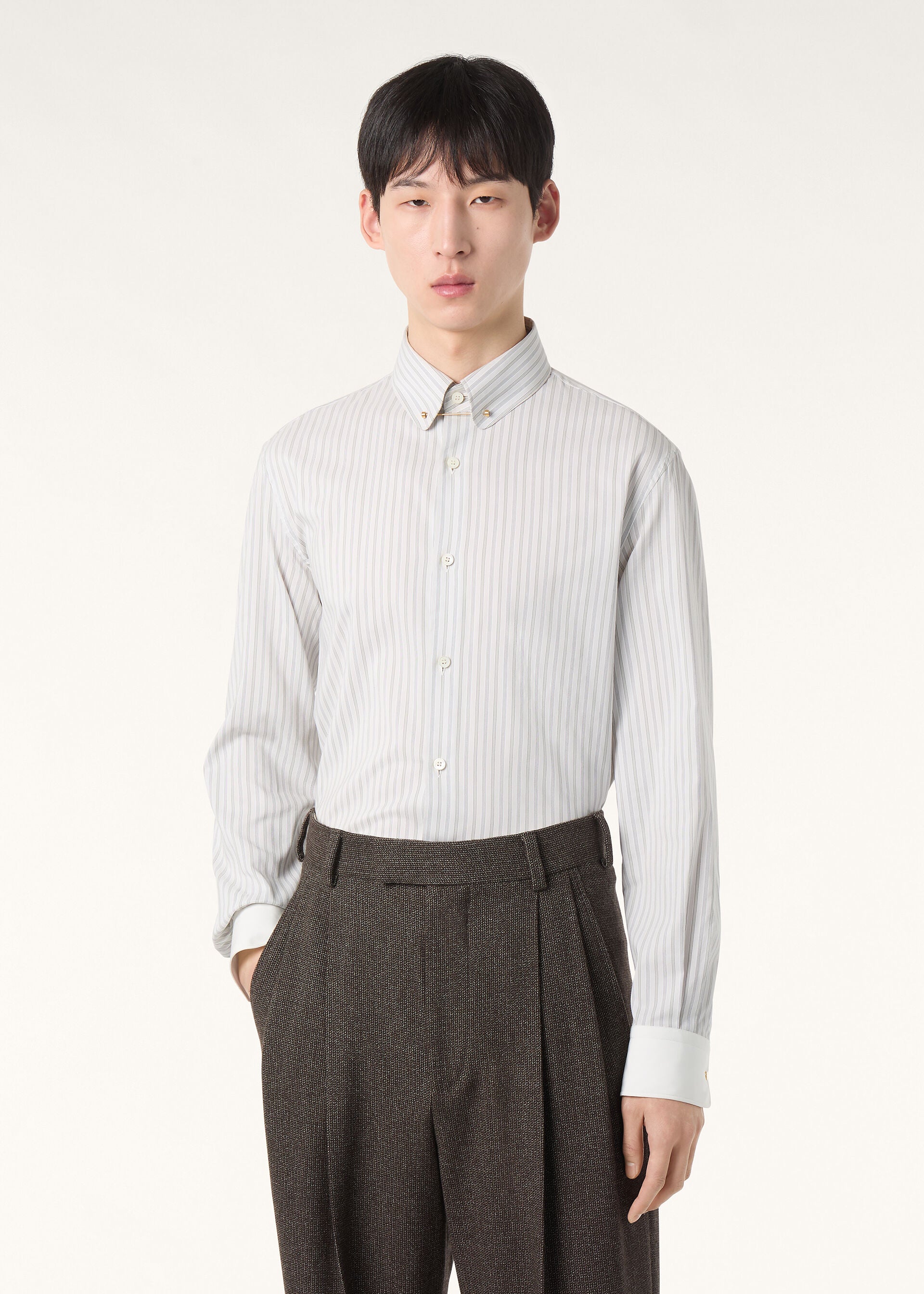 Elia Shirt - Grey Stripe