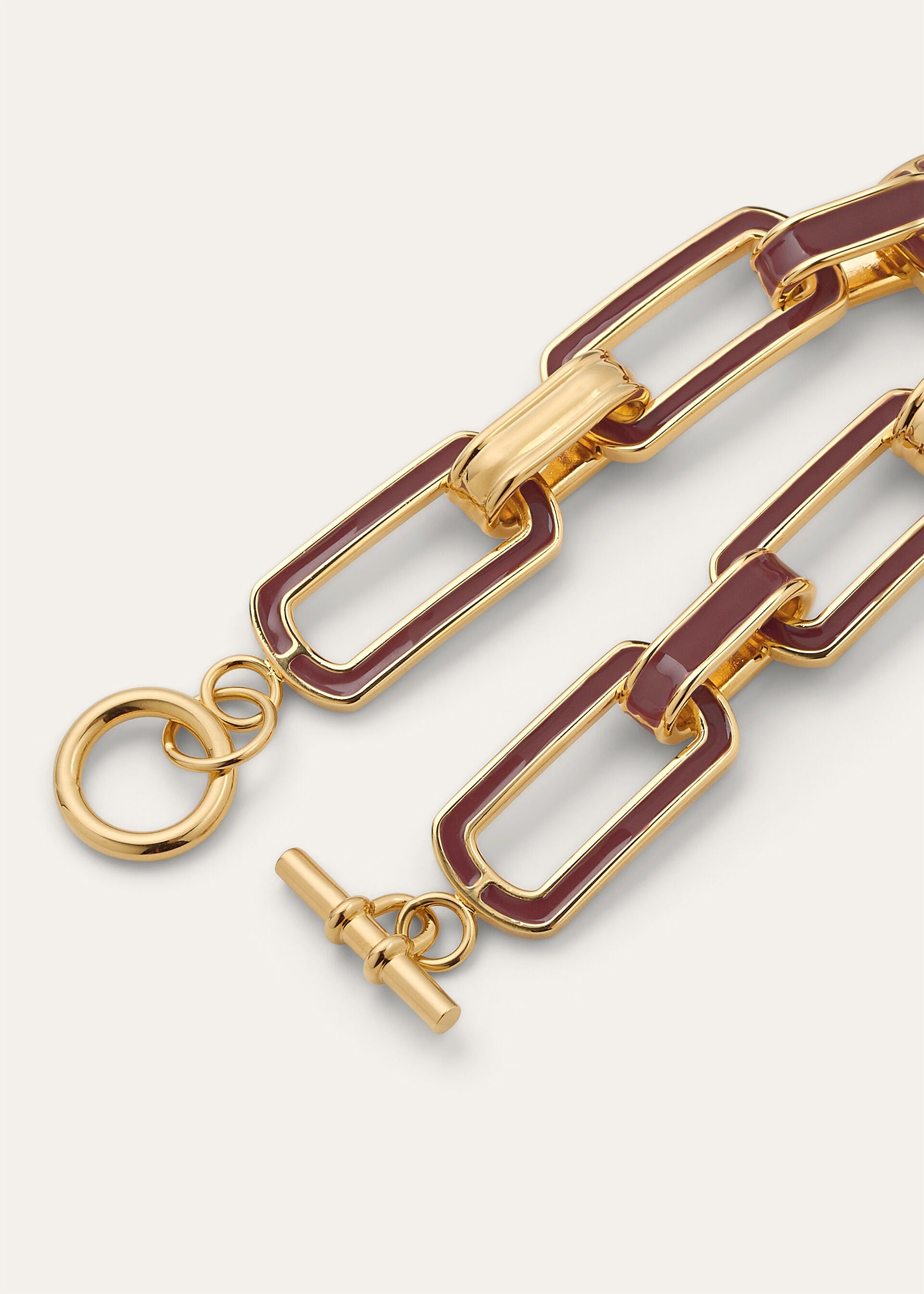 Link Chain Bracelet - Sun Gold/Deep Kummel