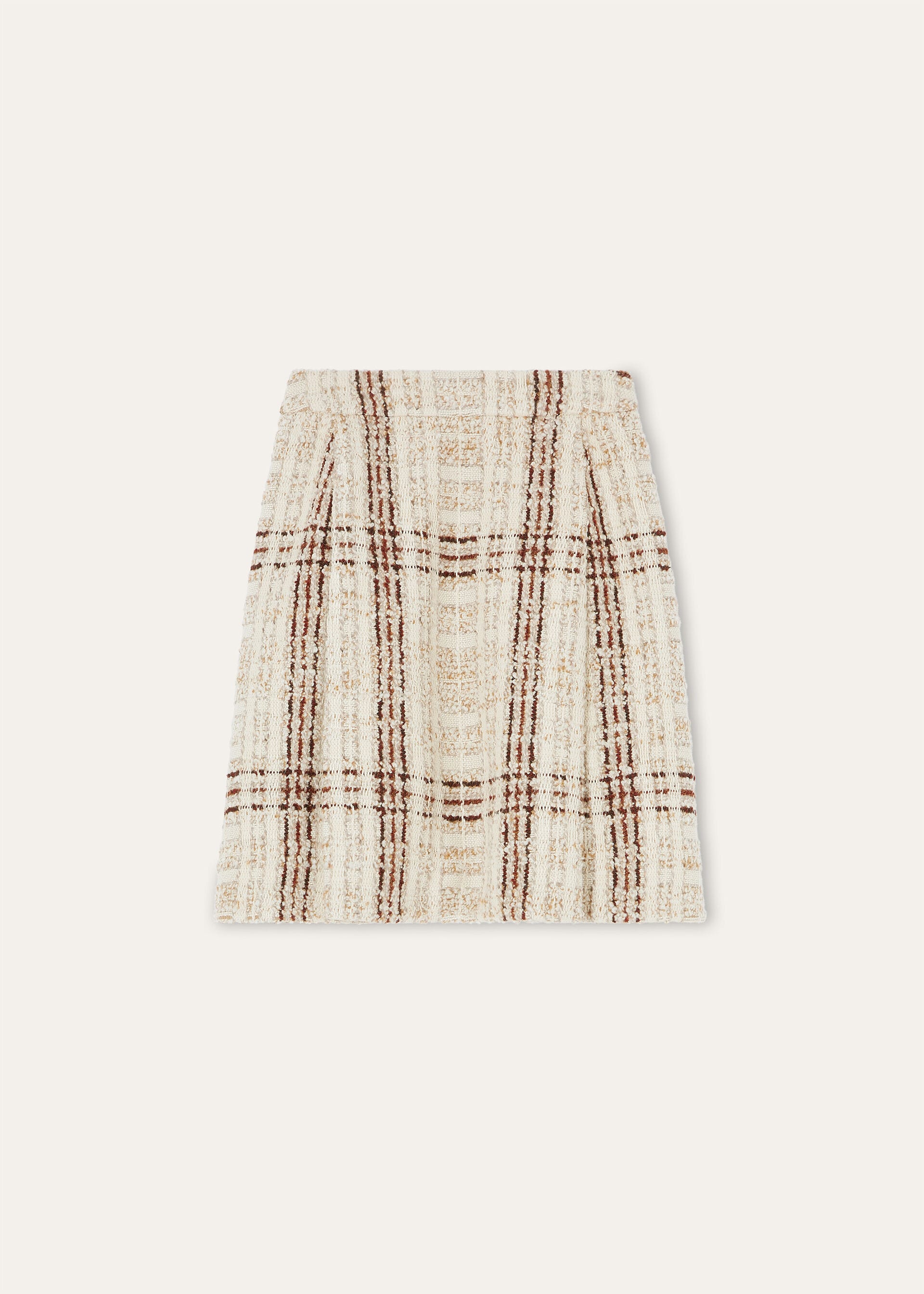 Stefanie Skirt - Silky Cream/Fluid Pastel/Crimson Melange